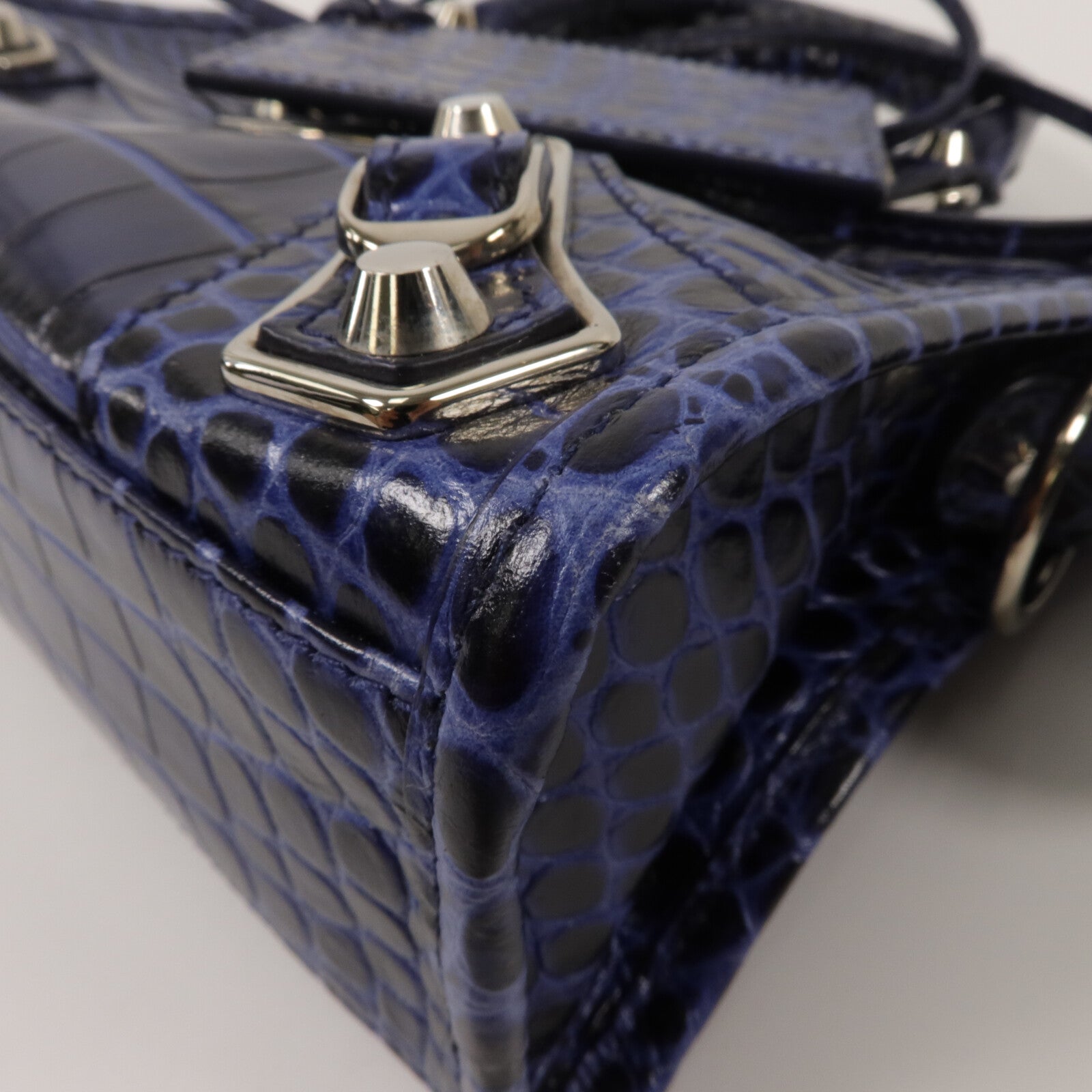 BALENCIAGA 牛皮皮革Mini City手挽肩背兩用袋