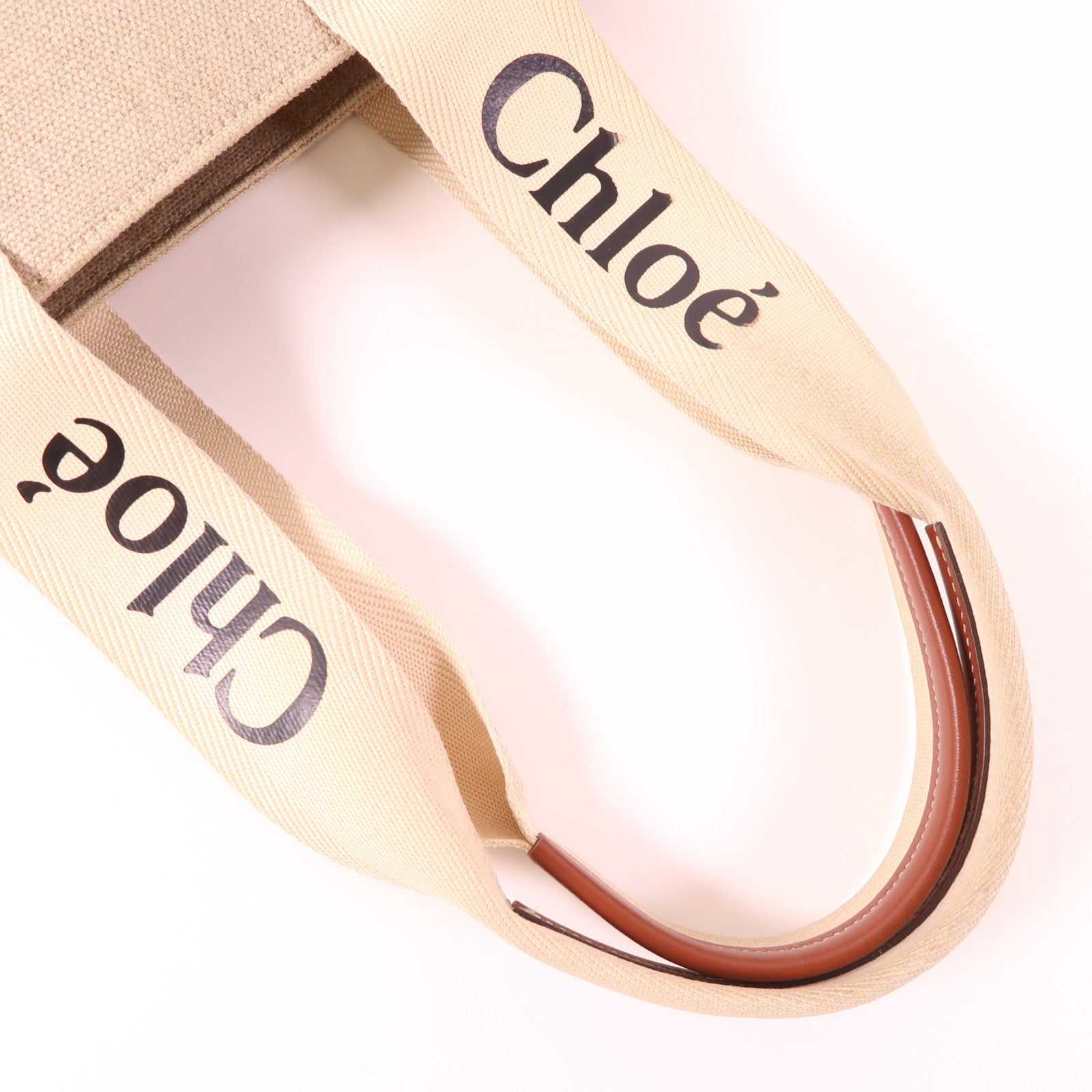 Chloe 帆布Woody Tote Bag Medium肩背袋/手挽袋