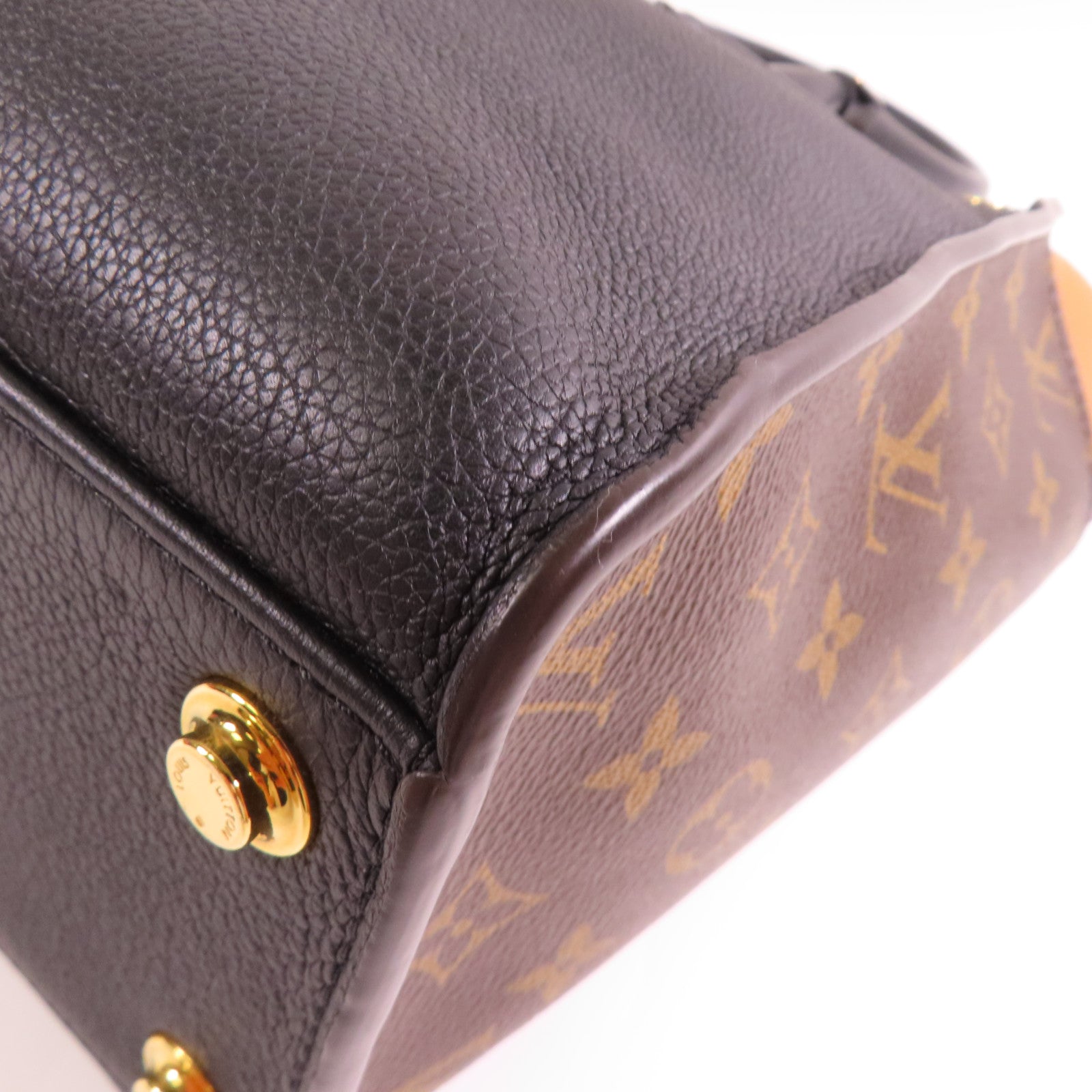 LOUIS VUITTON 【激減優惠】Monogram/牛皮皮革On My Side MM金扣手挽肩背兩用袋