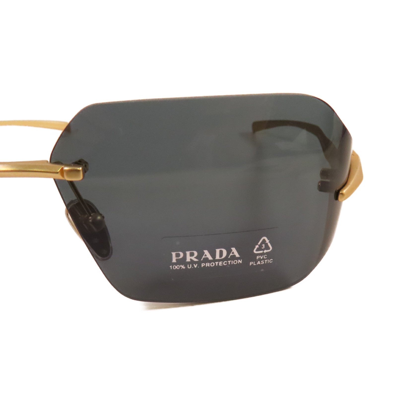 PRADA 金屬Sunglasses太陽眼鏡黑色/金色