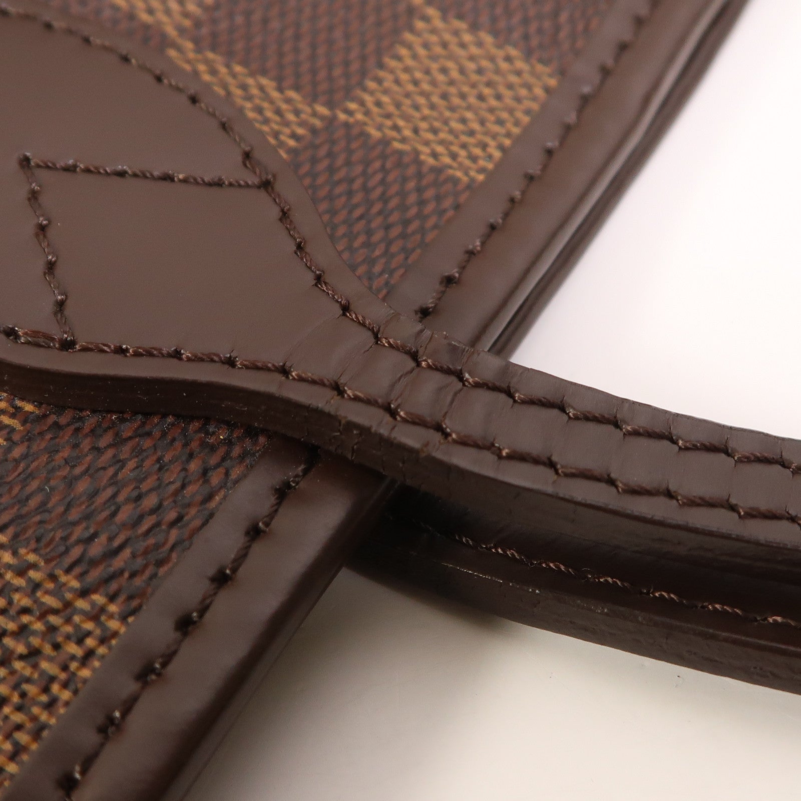 LOUIS VUITTON Damier Neverfull GM金扣肩背袋棕色