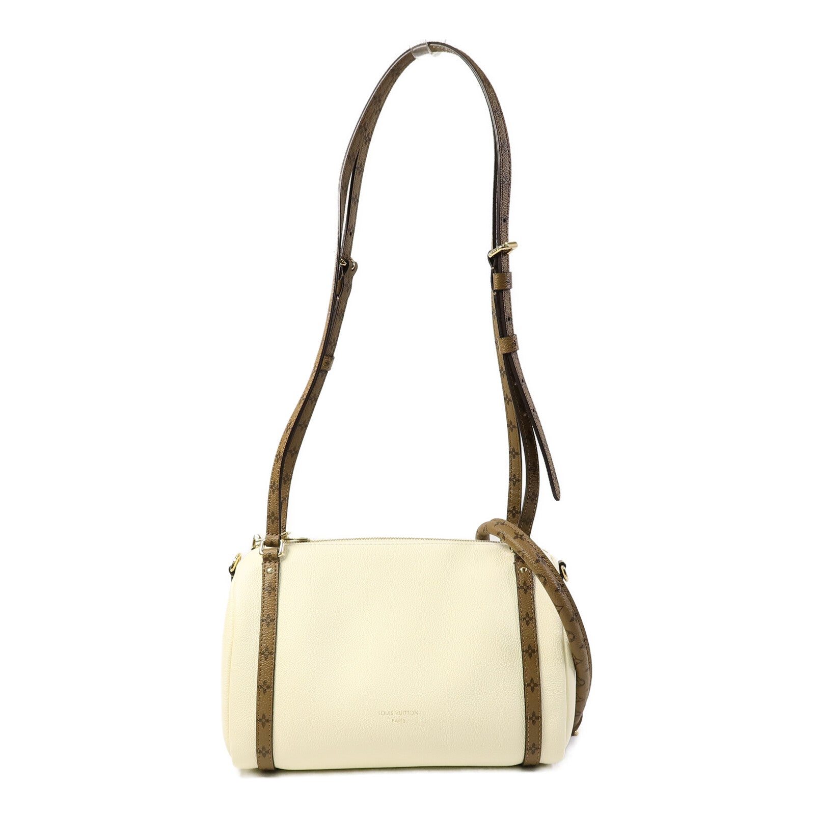 LOUIS VUITTON Monogram Reverse/皮革Express PM手挽肩背兩用袋