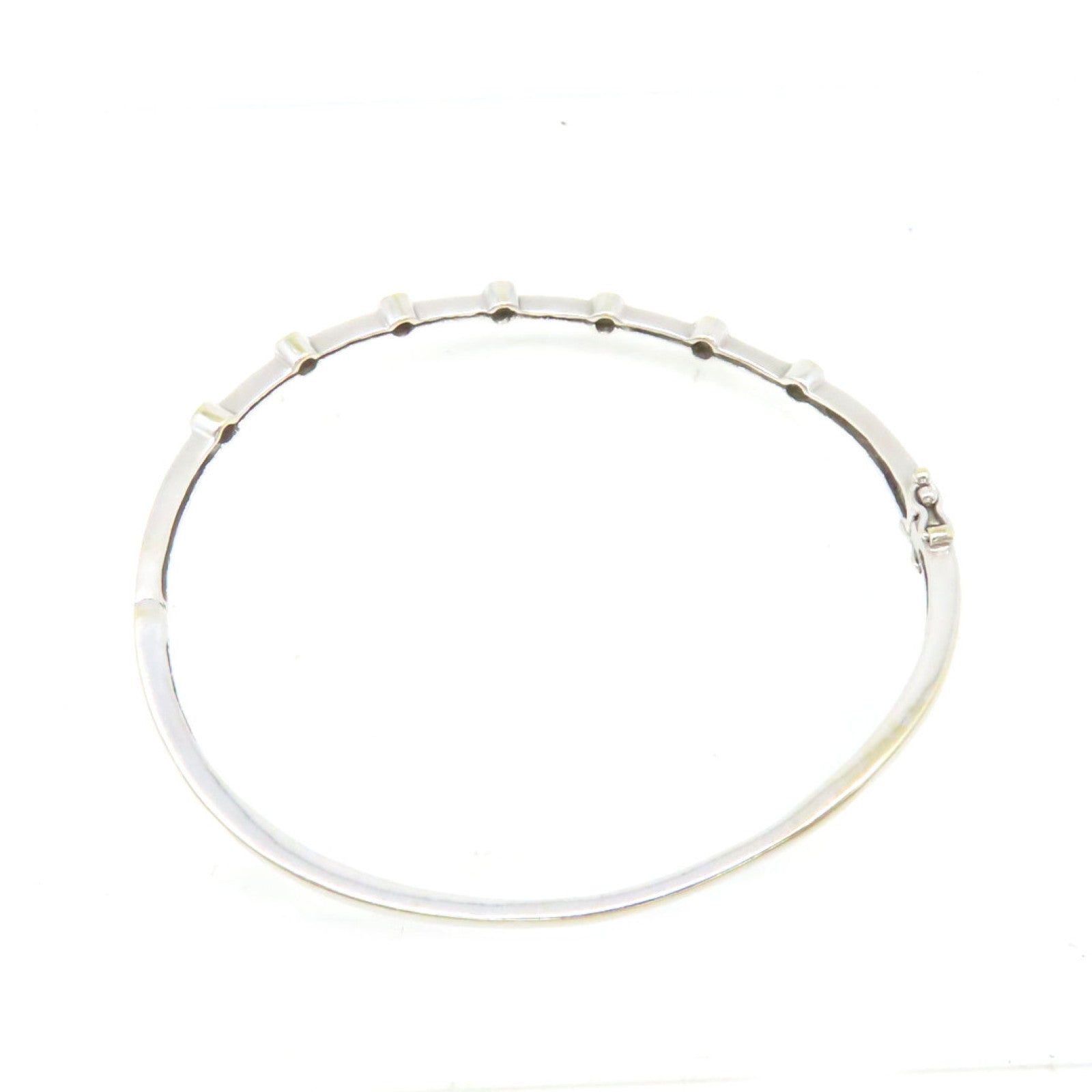 JEWELRY 【激減優惠】18K白金/0.10ct鑽石Diamond Bangle手鐲