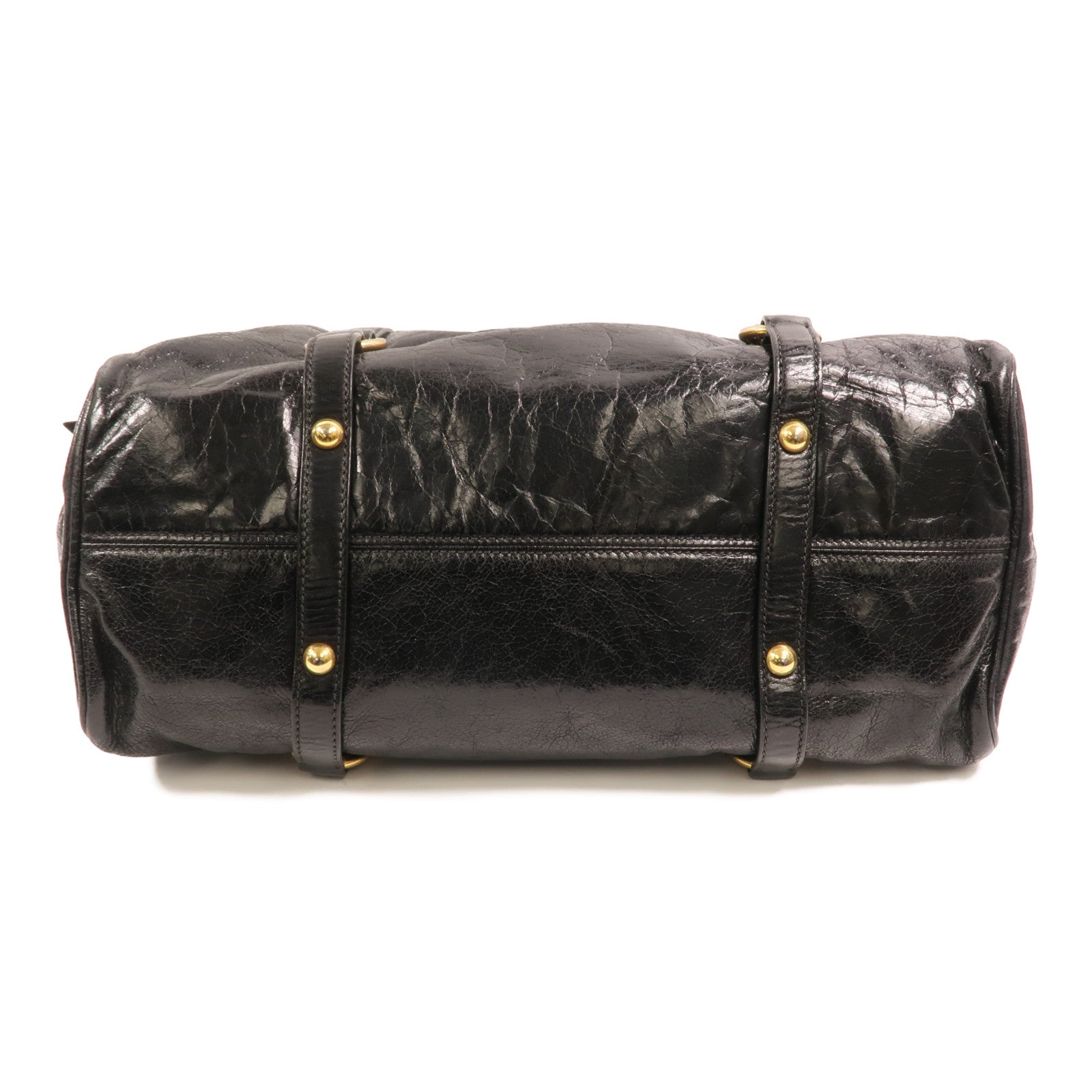 Miu Miu 牛皮皮革2 Way Bag金扣手挽肩背兩用袋