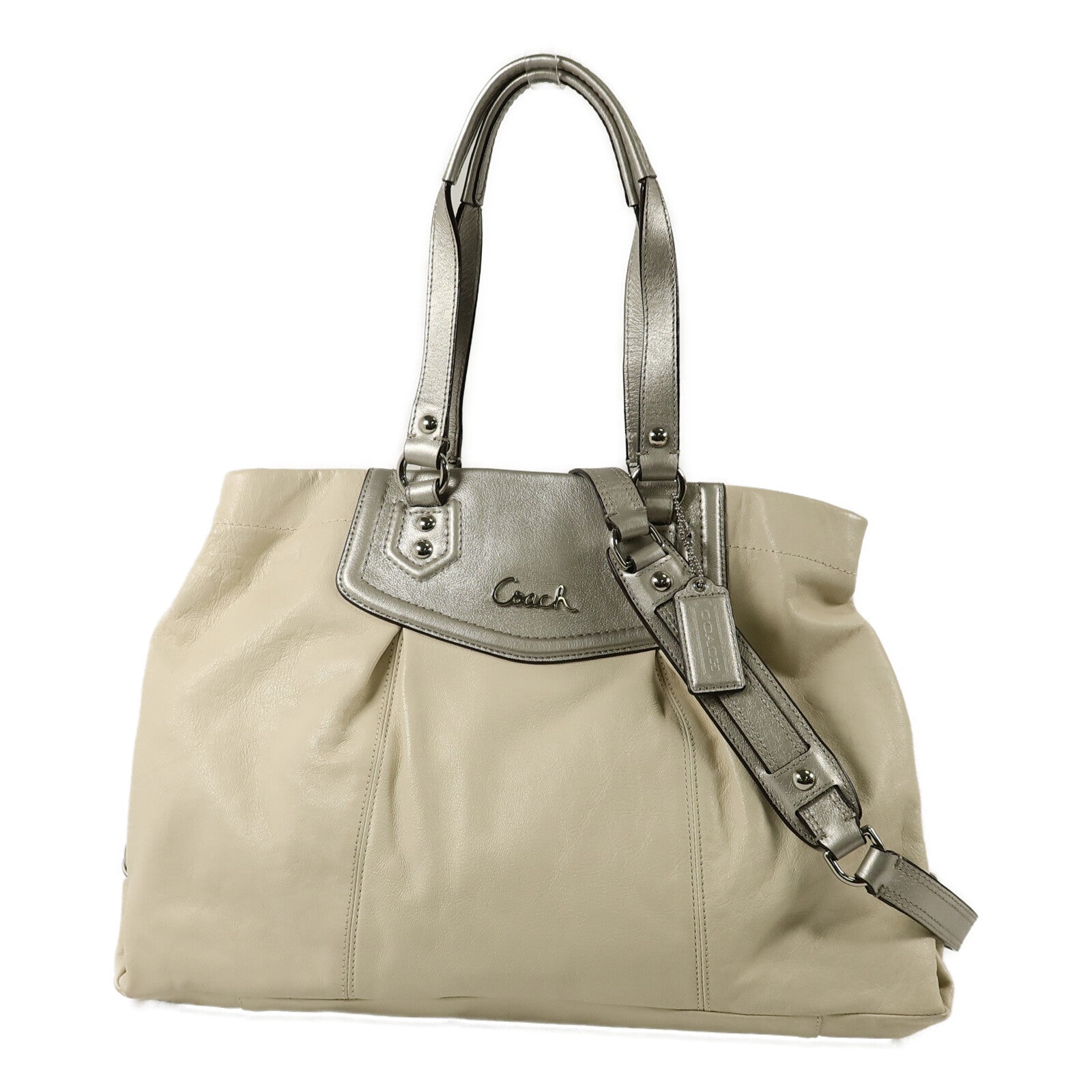 COACH 牛皮皮革Shoulder Bag手挽肩背兩用袋