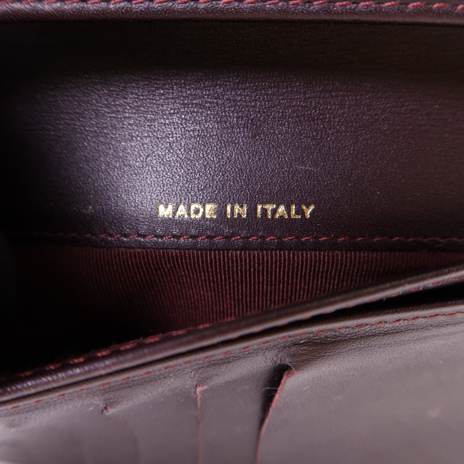 CHANEL 牛皮皮革Long Bifold Wallet金扣長錢包