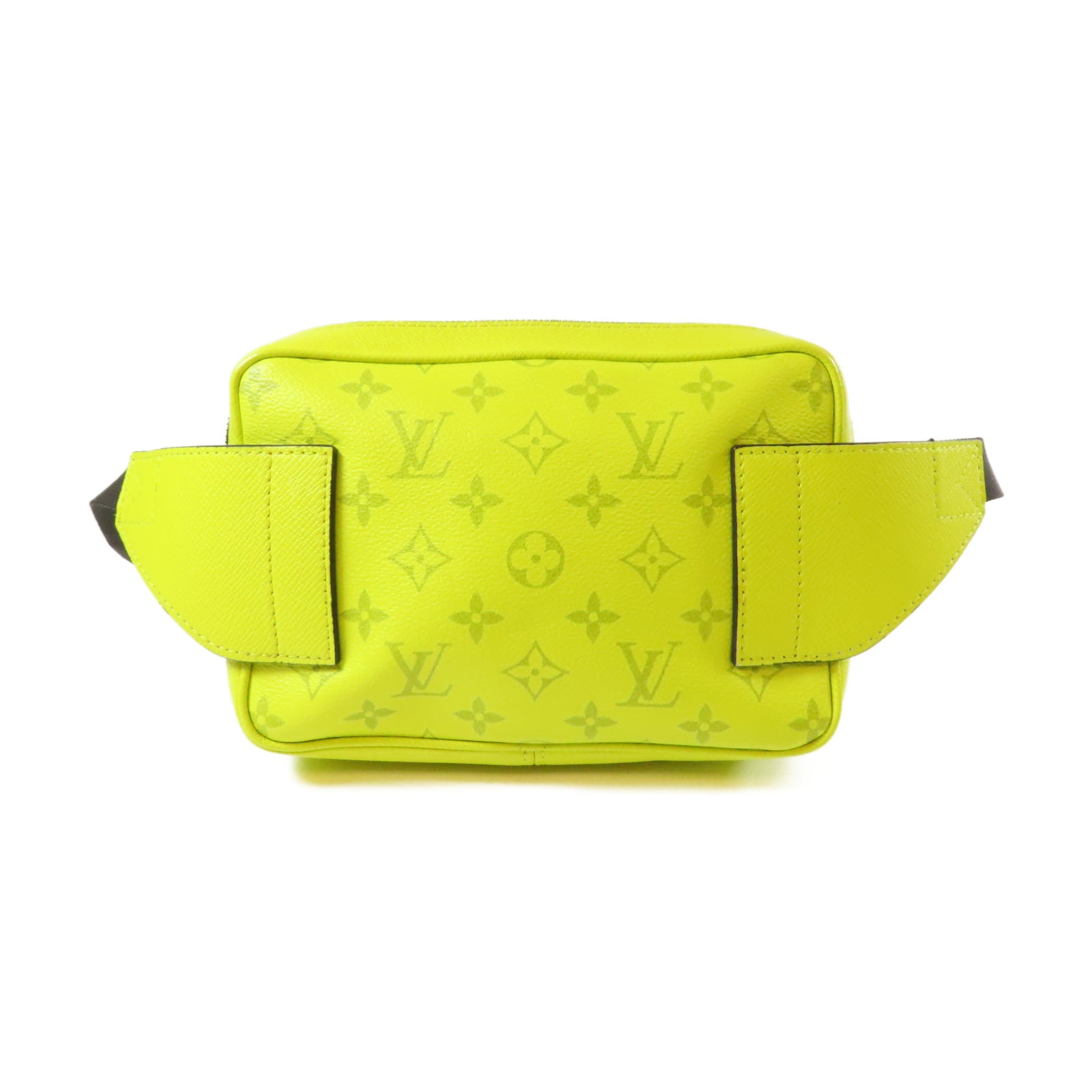 LOUIS VUITTON 【激減優惠】Monogram/Taiga Bum/Outdoor Jaune銀扣腰包黃色