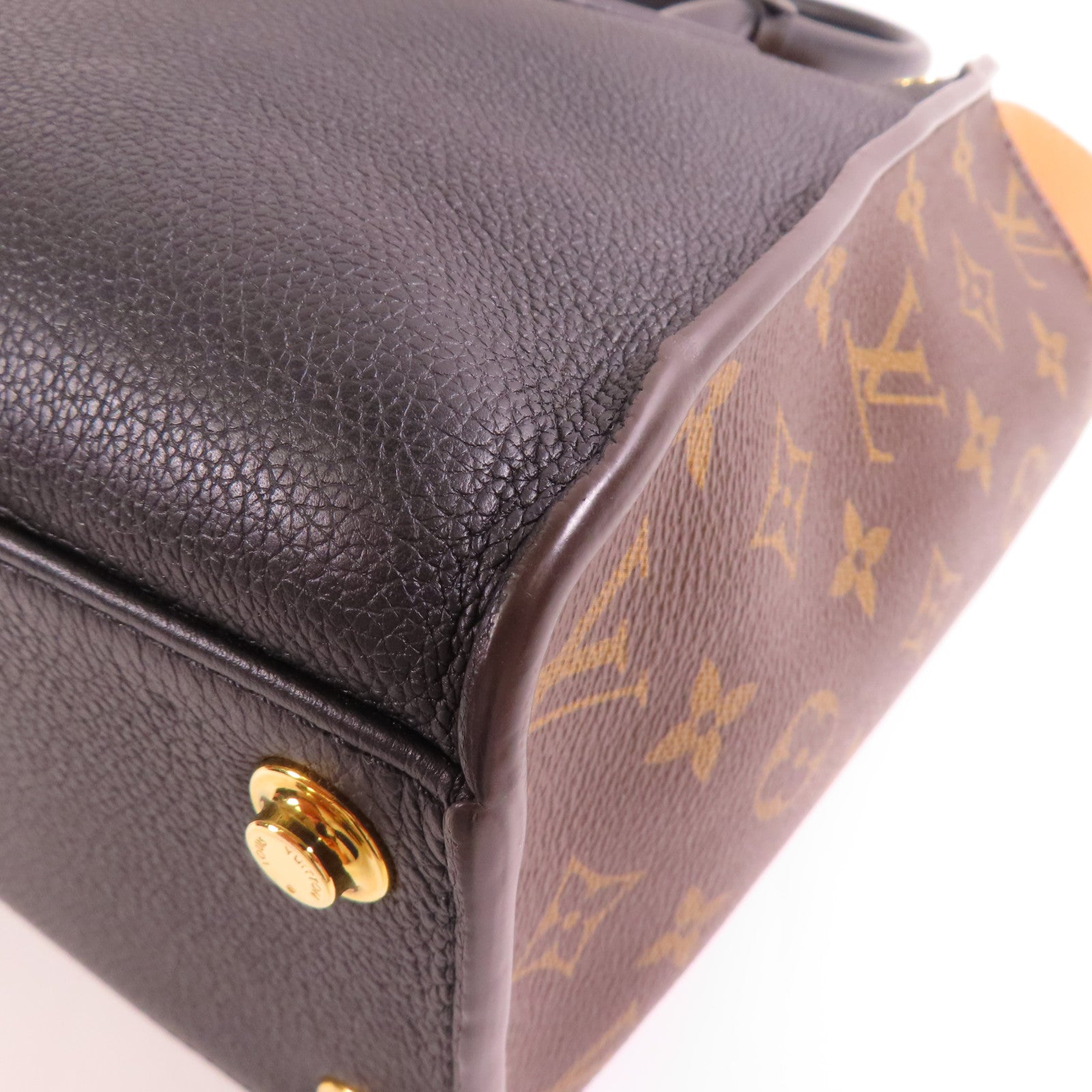 LOUIS VUITTON 【激減優惠】Monogram/牛皮皮革On My Side MM金扣手挽肩背兩用袋