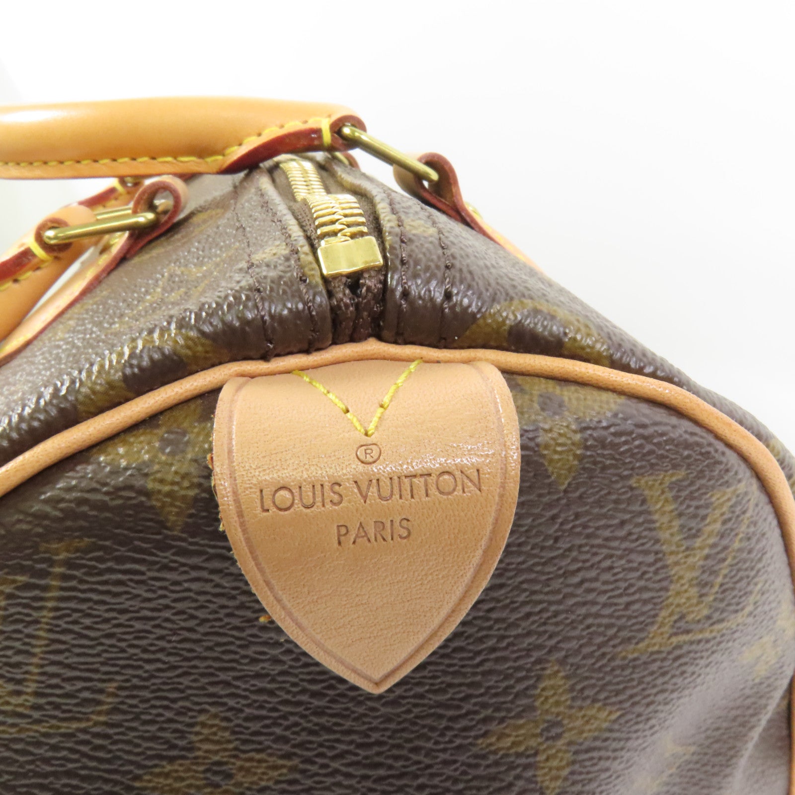 LOUIS VUITTON Monogram Speedy 25金扣手挽袋