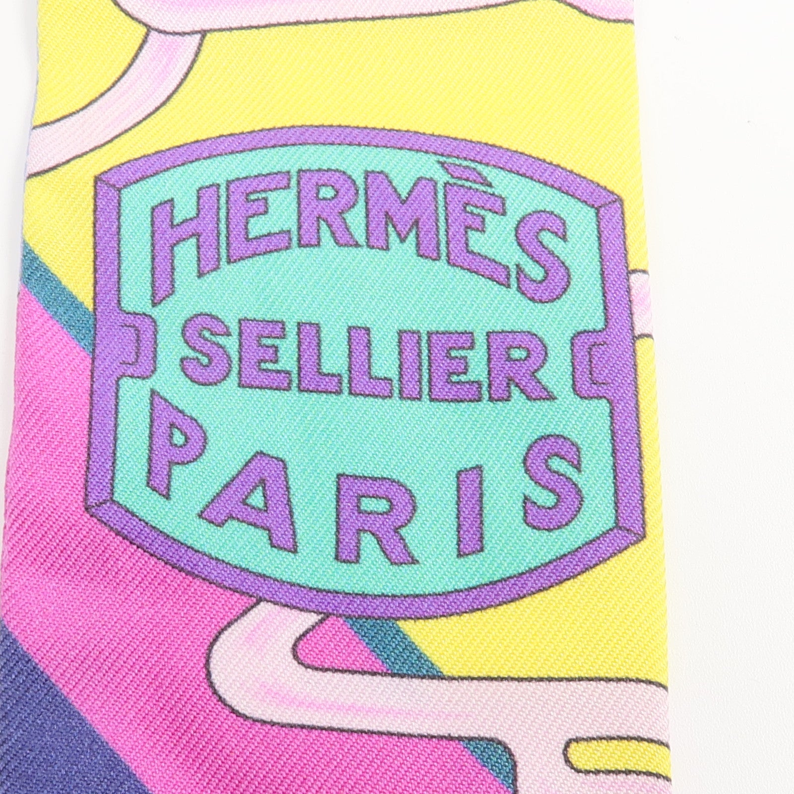 HERMES 絲質Twilly絲巾