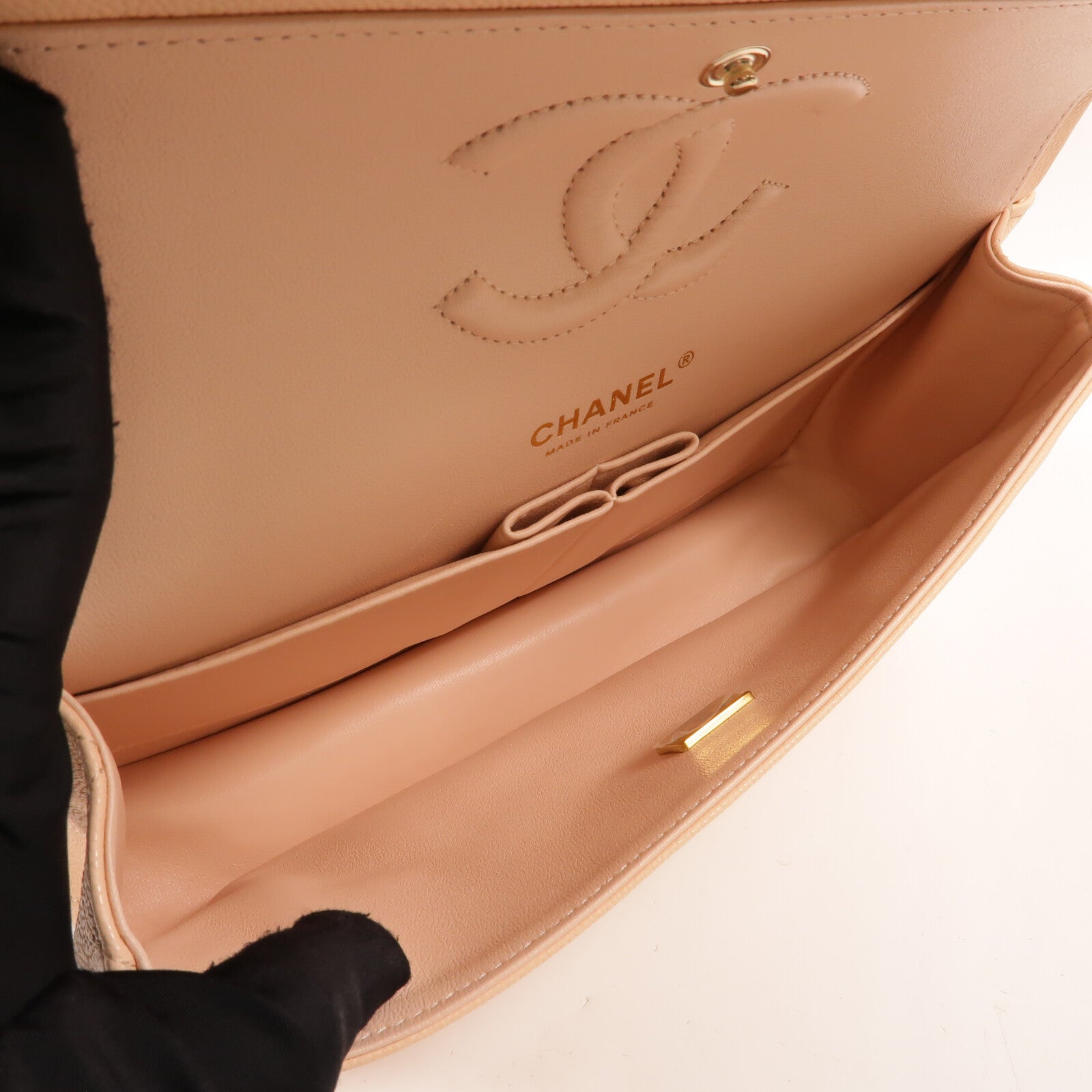 CHANEL 牛皮皮革Classic 25鏈帶肩背袋