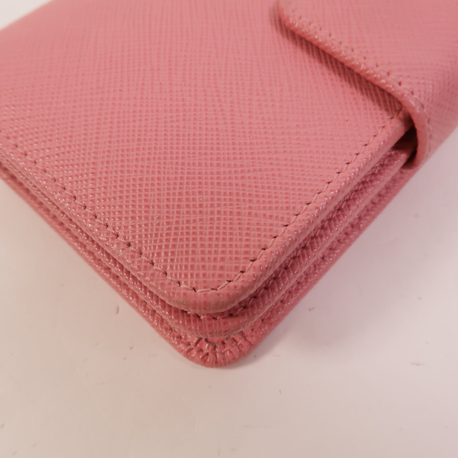 PRADA 牛皮皮革Bi-fold L-Shaped Zipper Wallet錢包