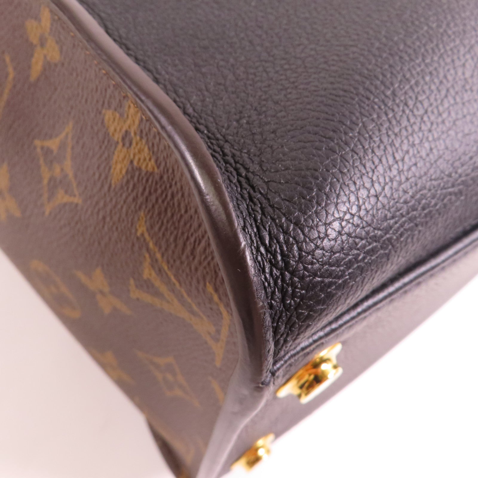 LOUIS VUITTON 【激減優惠】Monogram/牛皮皮革On My Side MM金扣手挽肩背兩用袋