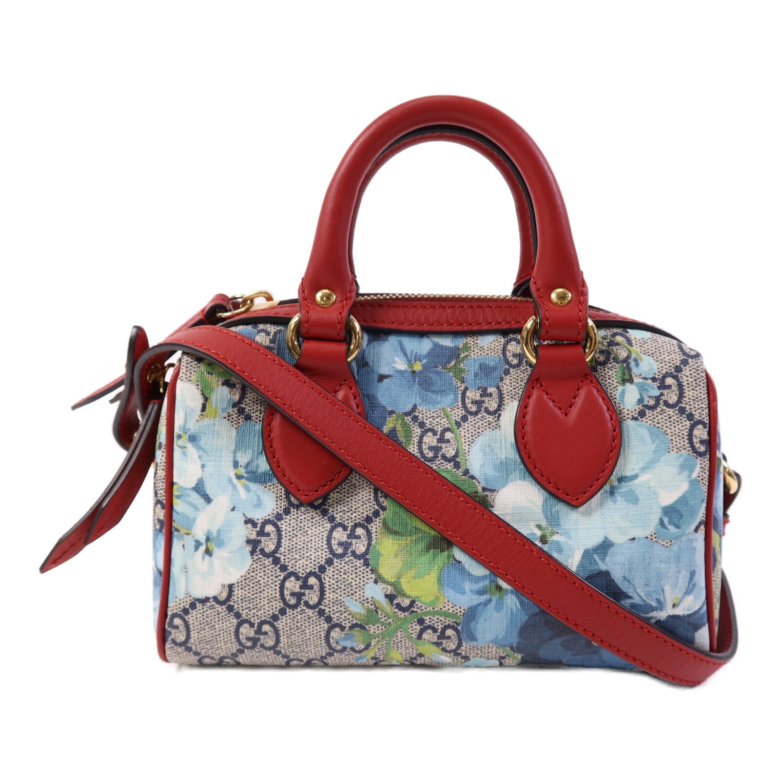 GUCCI 【激減優惠】塗層帆布Mini Boston Bag金扣手挽肩背兩用袋