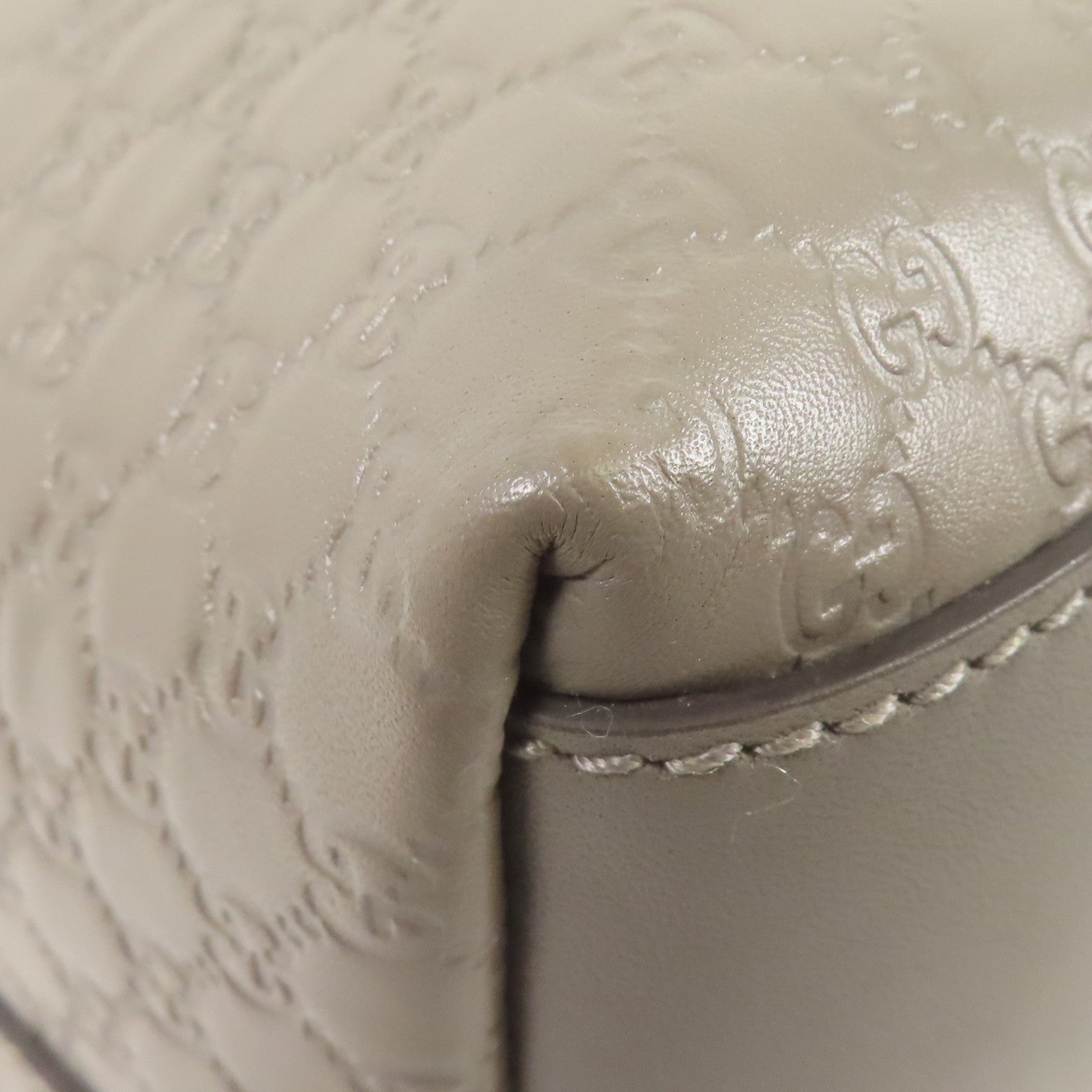 GUCCI 牛皮皮革Shoulder Bag金扣手挽肩背兩用袋
