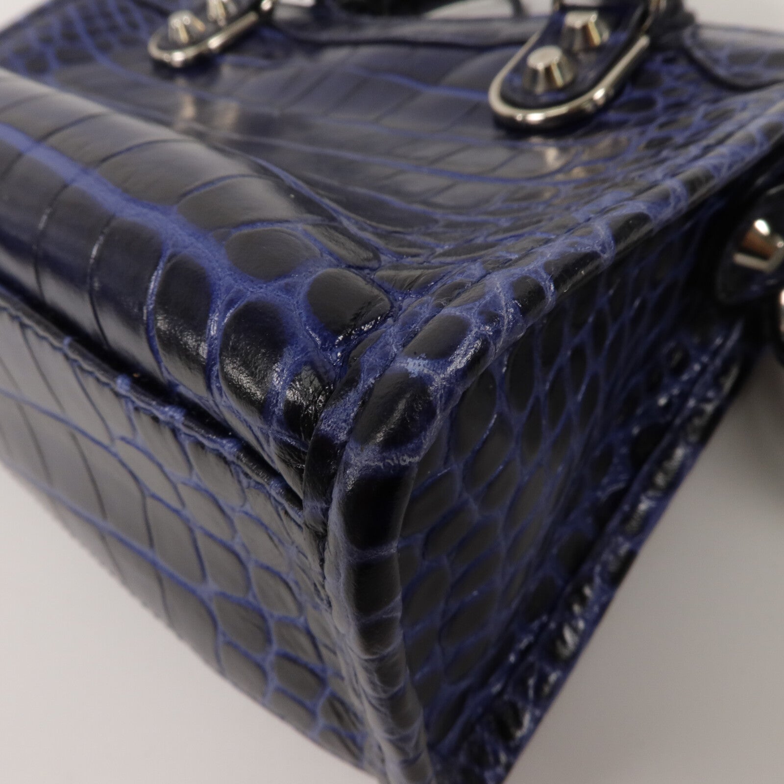 BALENCIAGA 牛皮皮革Mini City手挽肩背兩用袋