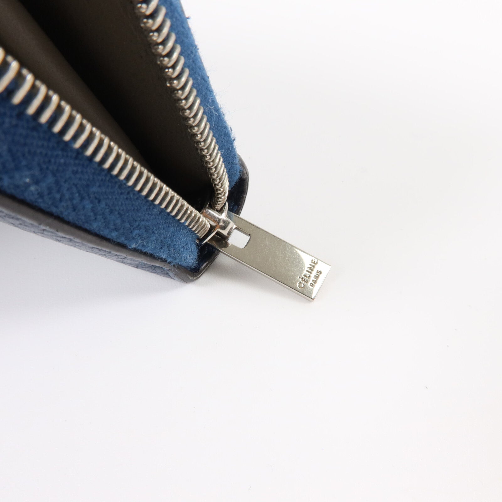 CELINE 牛皮皮革Zipper Long Wallet長錢包