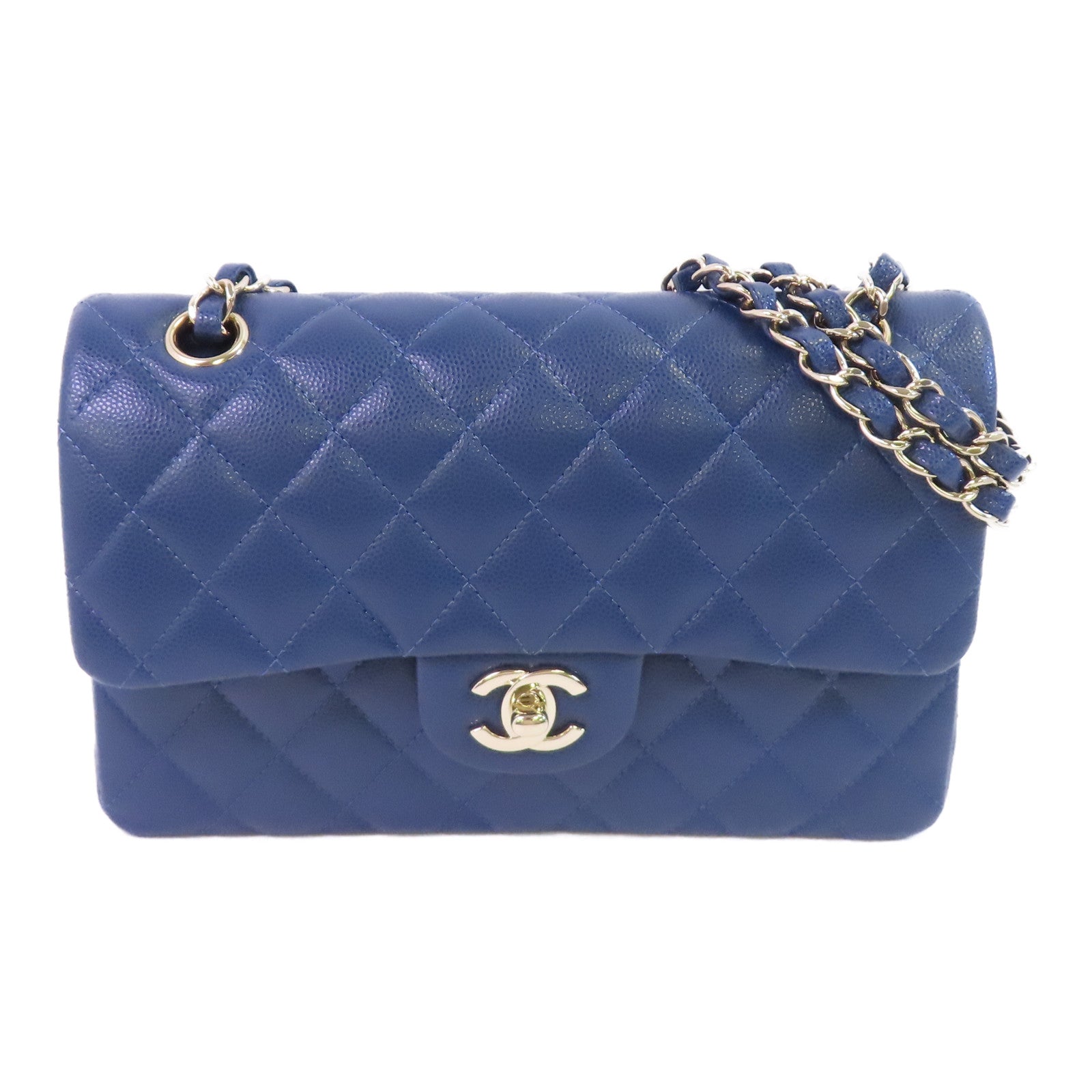 CHANEL 牛皮皮革Classic 23金扣鏈帶肩背袋