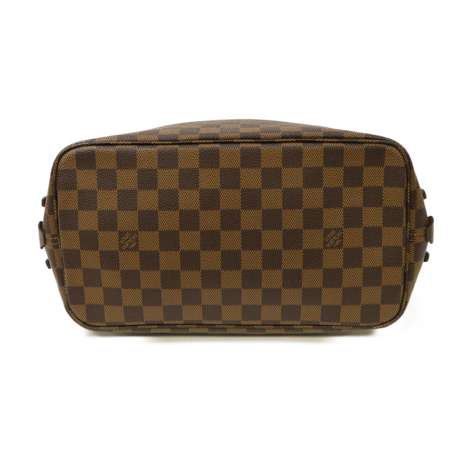 LOUIS VUITTON Damier Cabas Rivington金扣肩背袋棕色