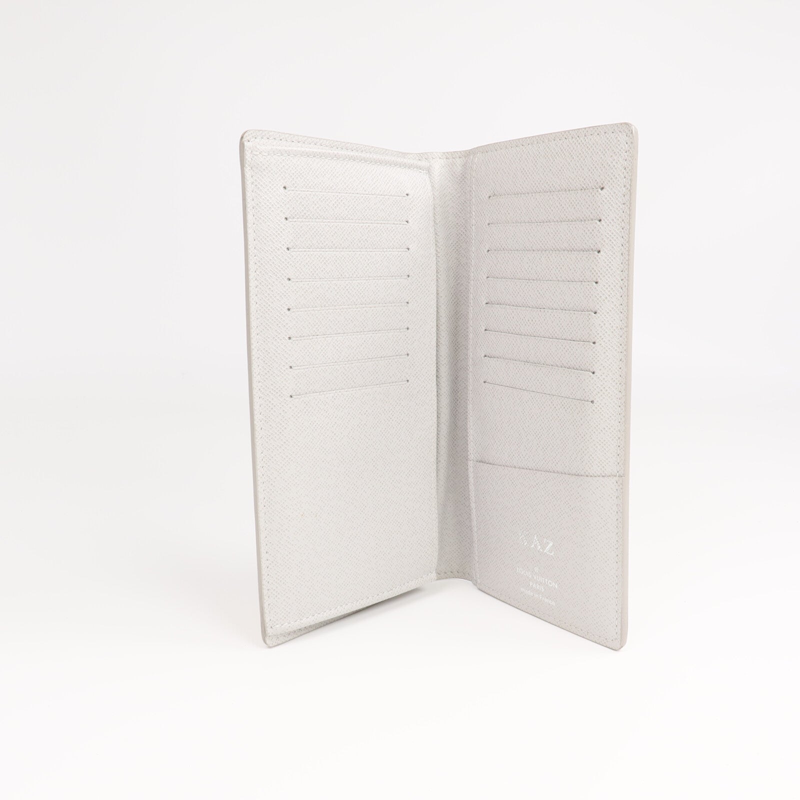 LOUIS VUITTON Monogram Logo Story Portefeuille Brazza Wallet銀扣長錢包