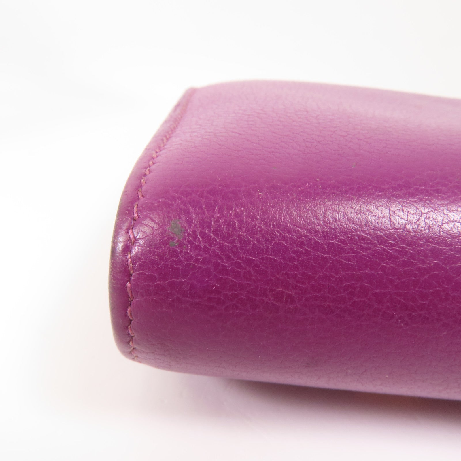 HERMES Evercolor皮革Constance Wallet金扣錢包Anemone