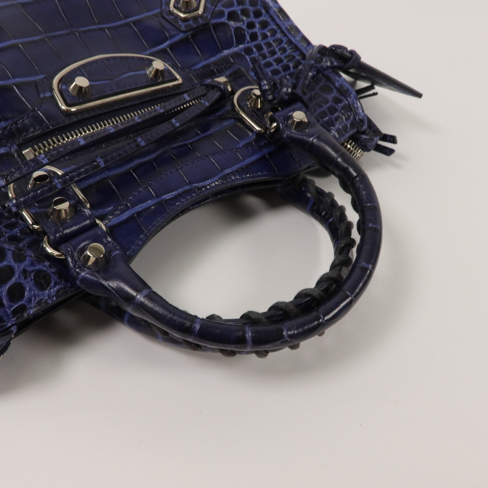 BALENCIAGA 牛皮皮革Mini City手挽肩背兩用袋