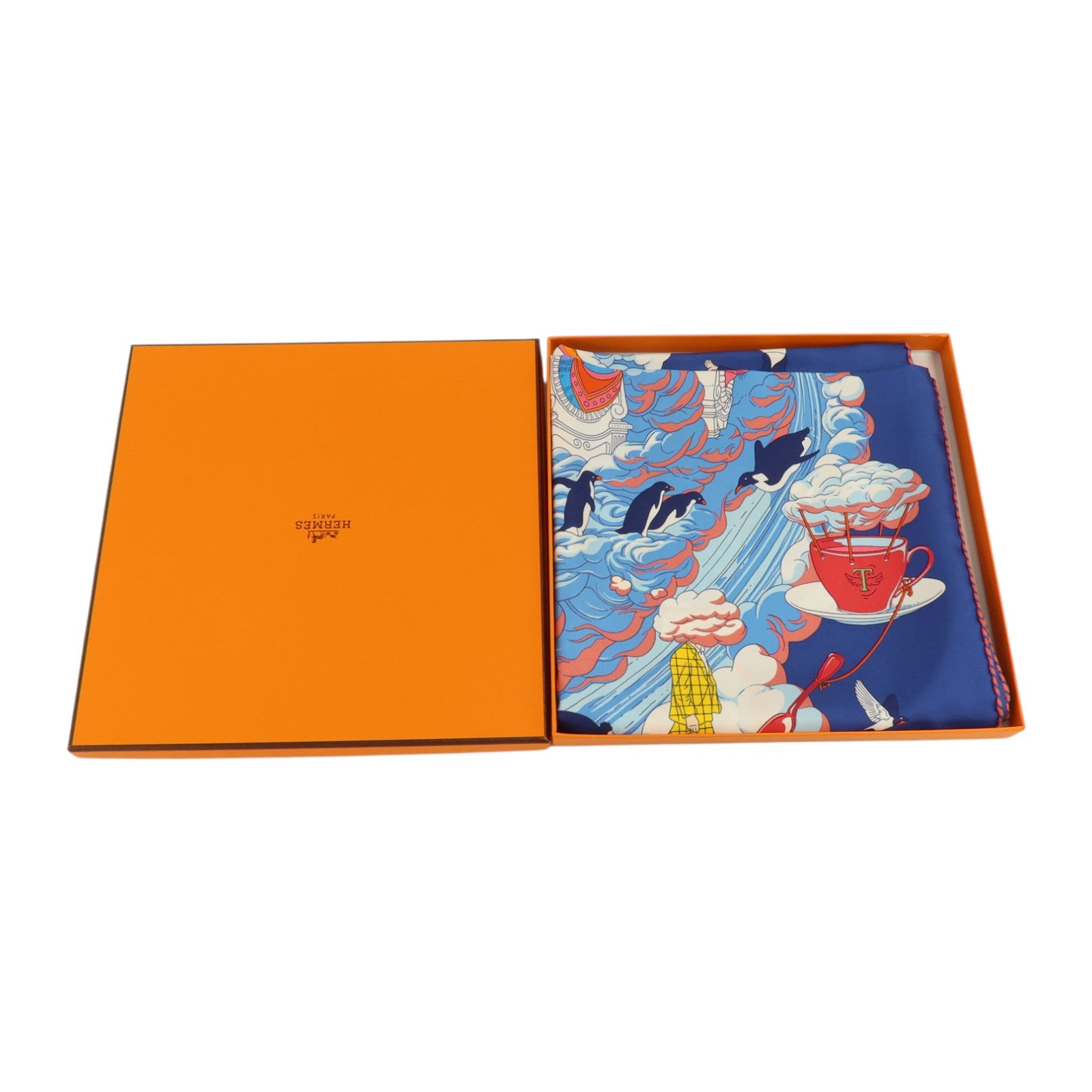 HERMES 絲質Scarf 90x90cm絲巾