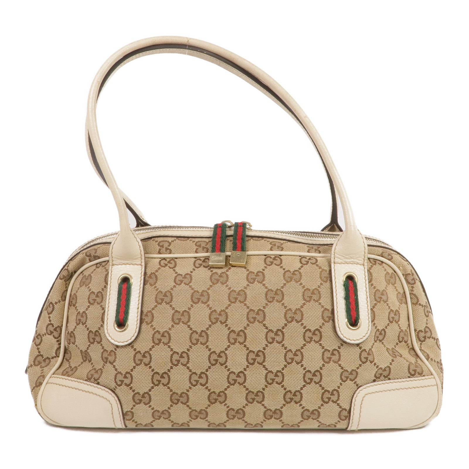 GUCCI 帆布Princy金扣肩背袋/手挽袋