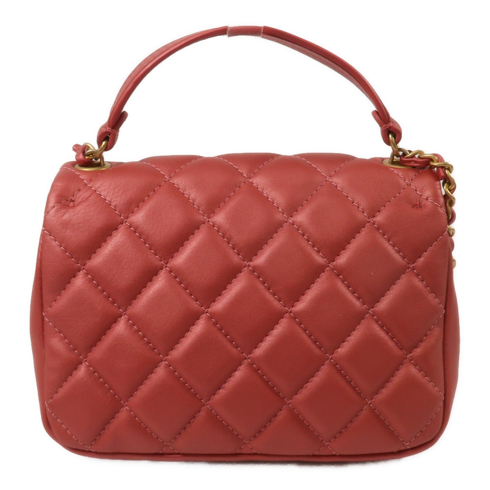 CHANEL 牛皮皮革Shoulder Bag鏈帶手挽肩背兩用袋