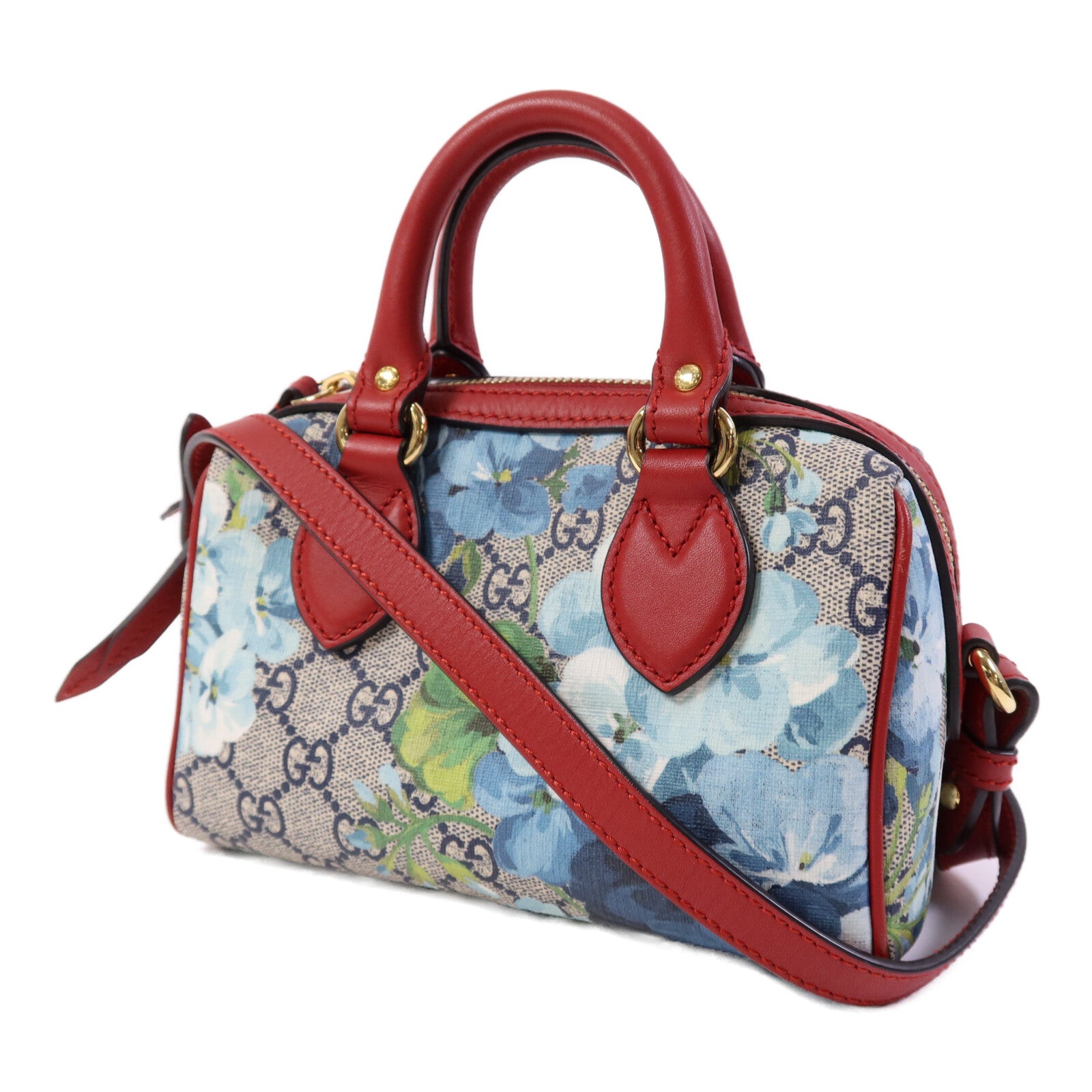 GUCCI 【激減優惠】塗層帆布Mini Boston Bag金扣手挽肩背兩用袋