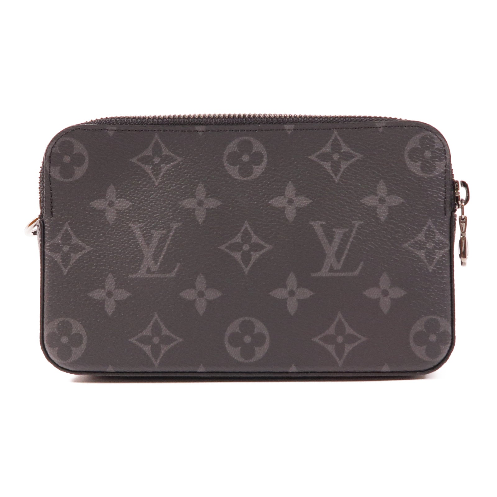 LOUIS VUITTON Monogram Eclipse Alpha銀扣肩背袋