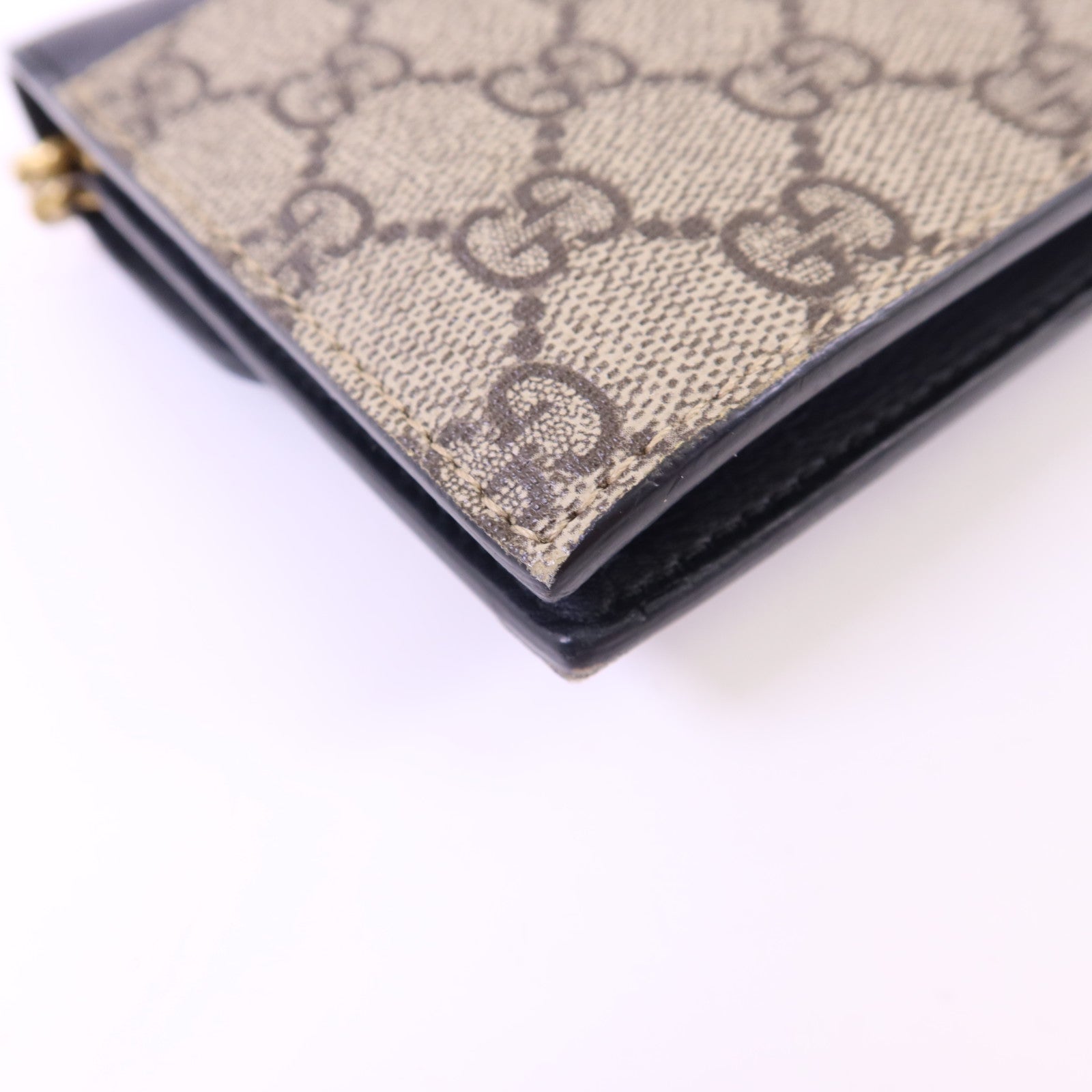 GUCCI 塗層帆布Wallet On Chain金扣鏈帶肩背袋