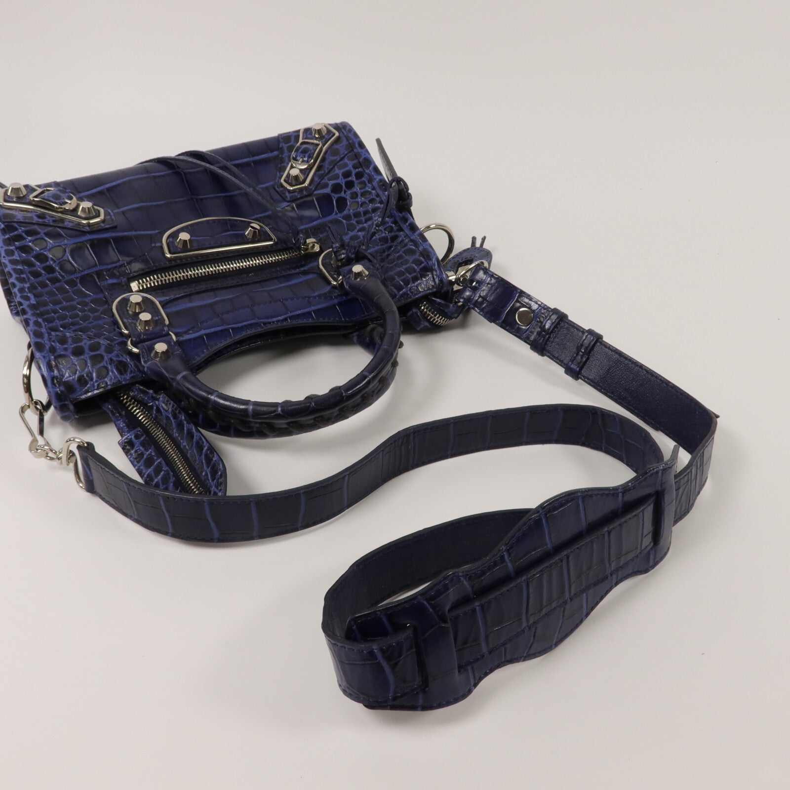 BALENCIAGA 牛皮皮革Mini City手挽肩背兩用袋