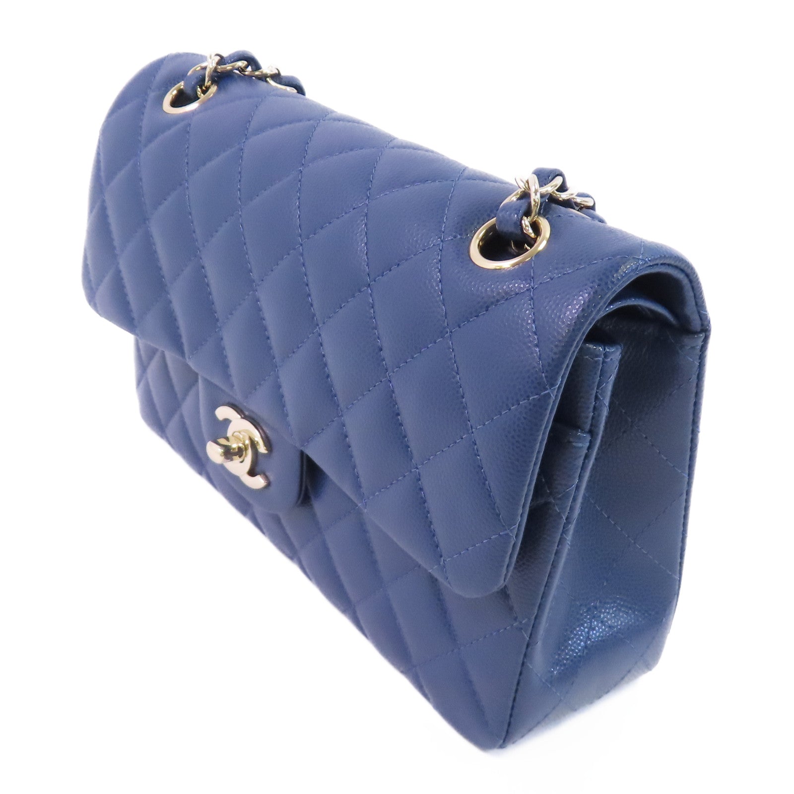 CHANEL 牛皮皮革Classic 23金扣鏈帶肩背袋