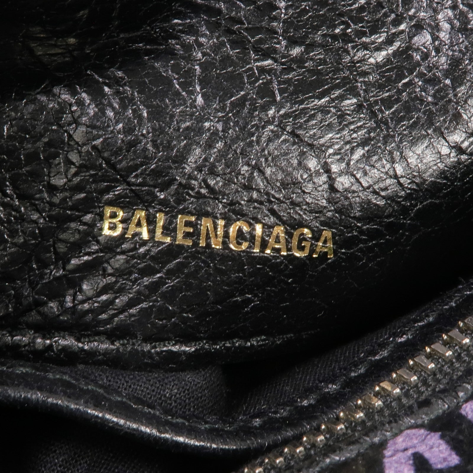 BALENCIAGA 牛皮皮革2 Way Shoulder銀扣手挽肩背兩用袋