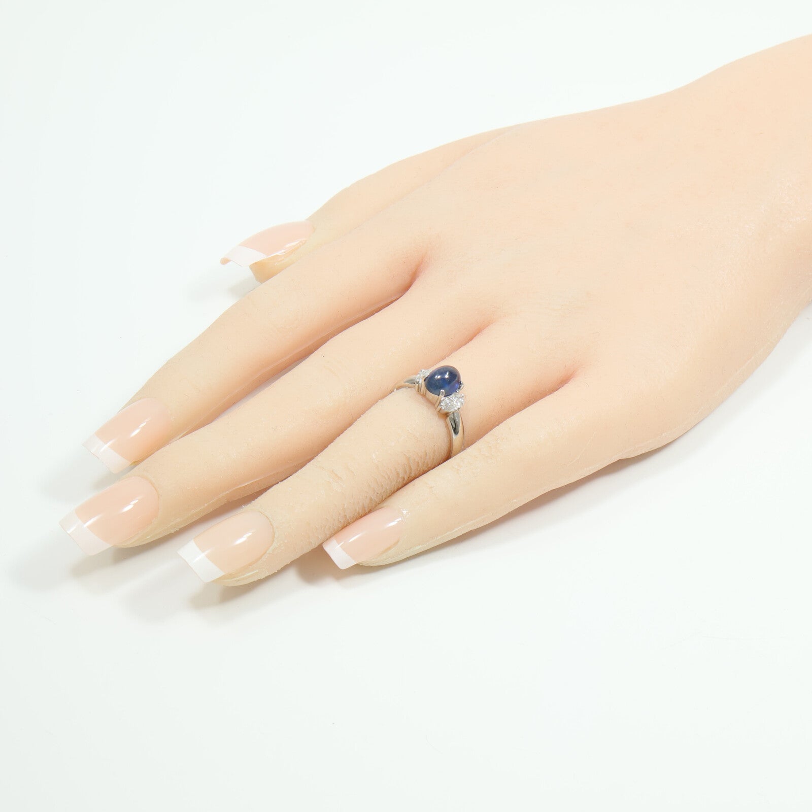 JEWELRY PT900鉑金Sapphire Diamond Ring藍寶石/鑽石戒指