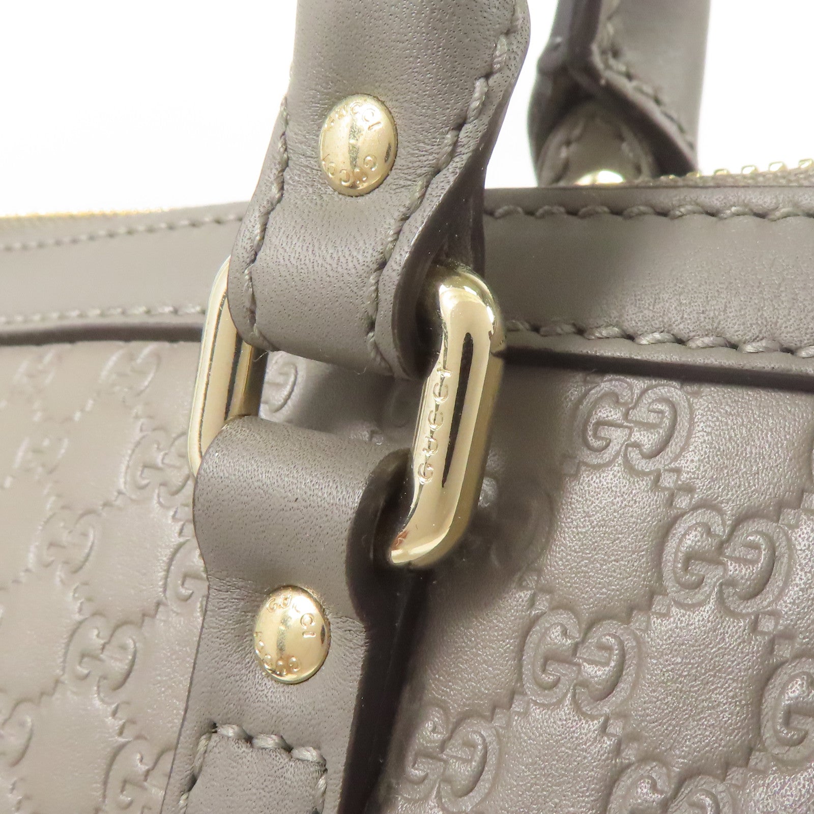 GUCCI 牛皮皮革Shoulder Bag金扣手挽肩背兩用袋