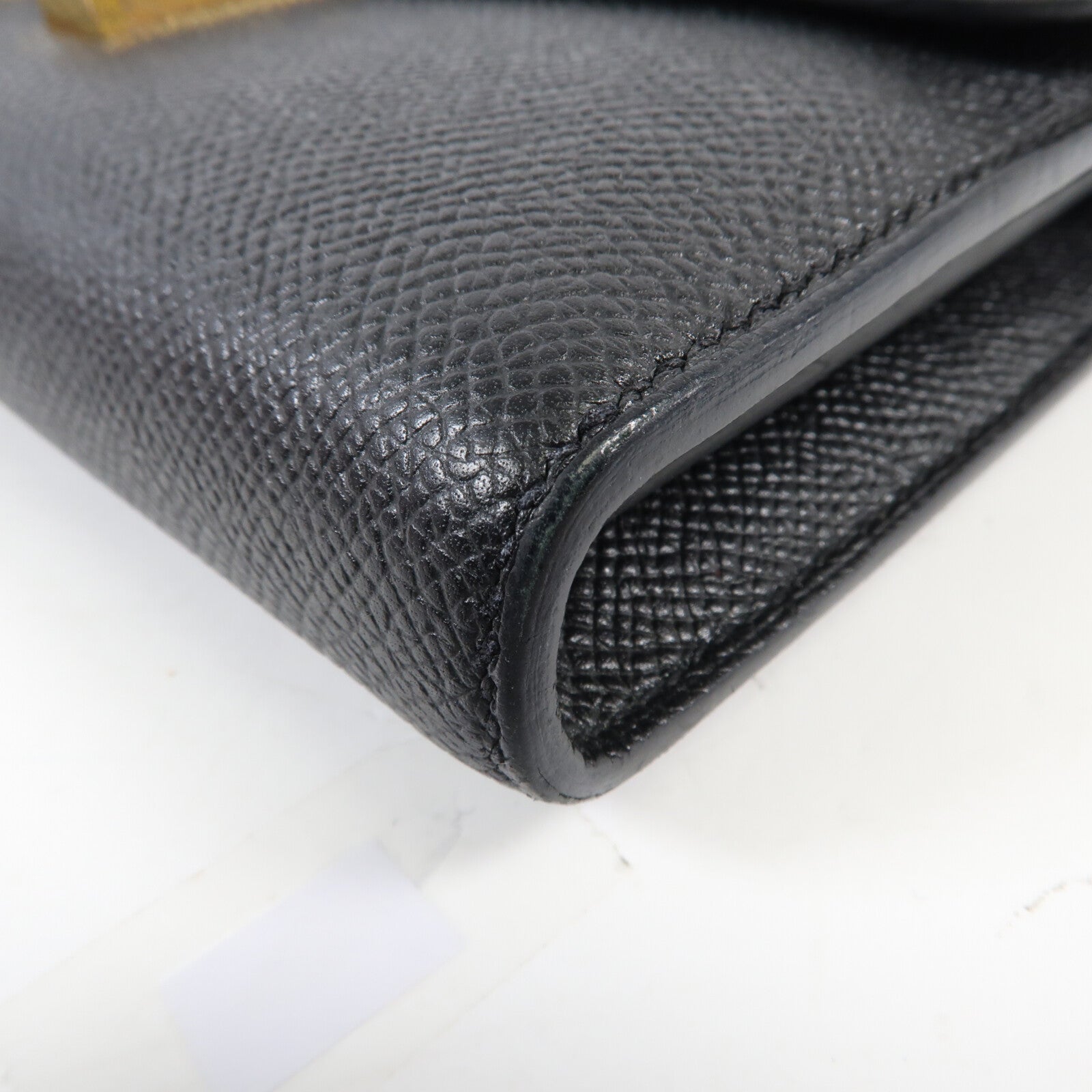 HERMES Epsom皮革Constance Wallet金扣長錢包