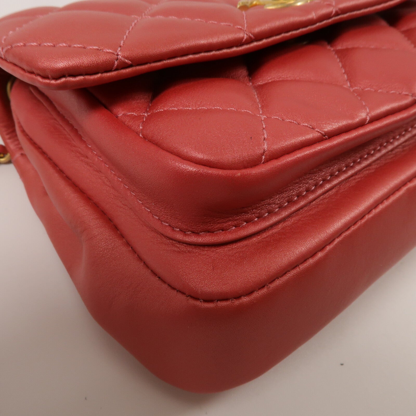 CHANEL 牛皮皮革Shoulder Bag鏈帶手挽肩背兩用袋