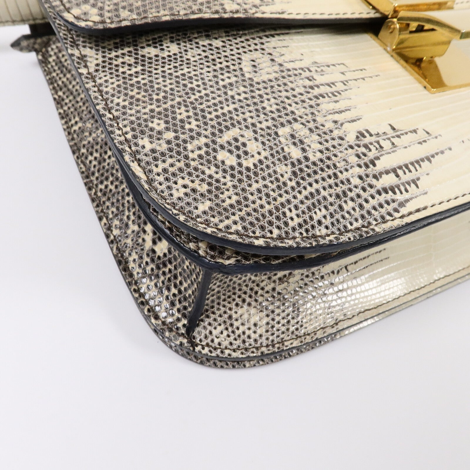 CELINE 蜥蝪皮革Classic Box Medium肩背袋