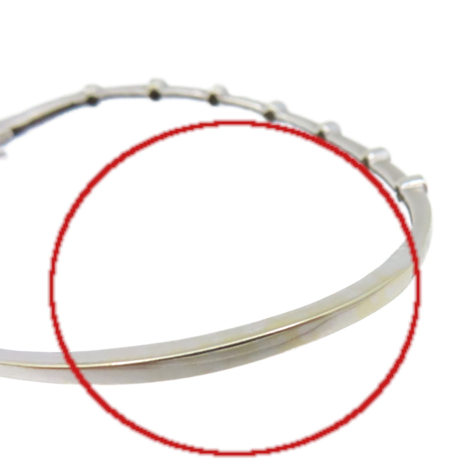 JEWELRY 【激減優惠】18K白金/0.10ct鑽石Diamond Bangle手鐲