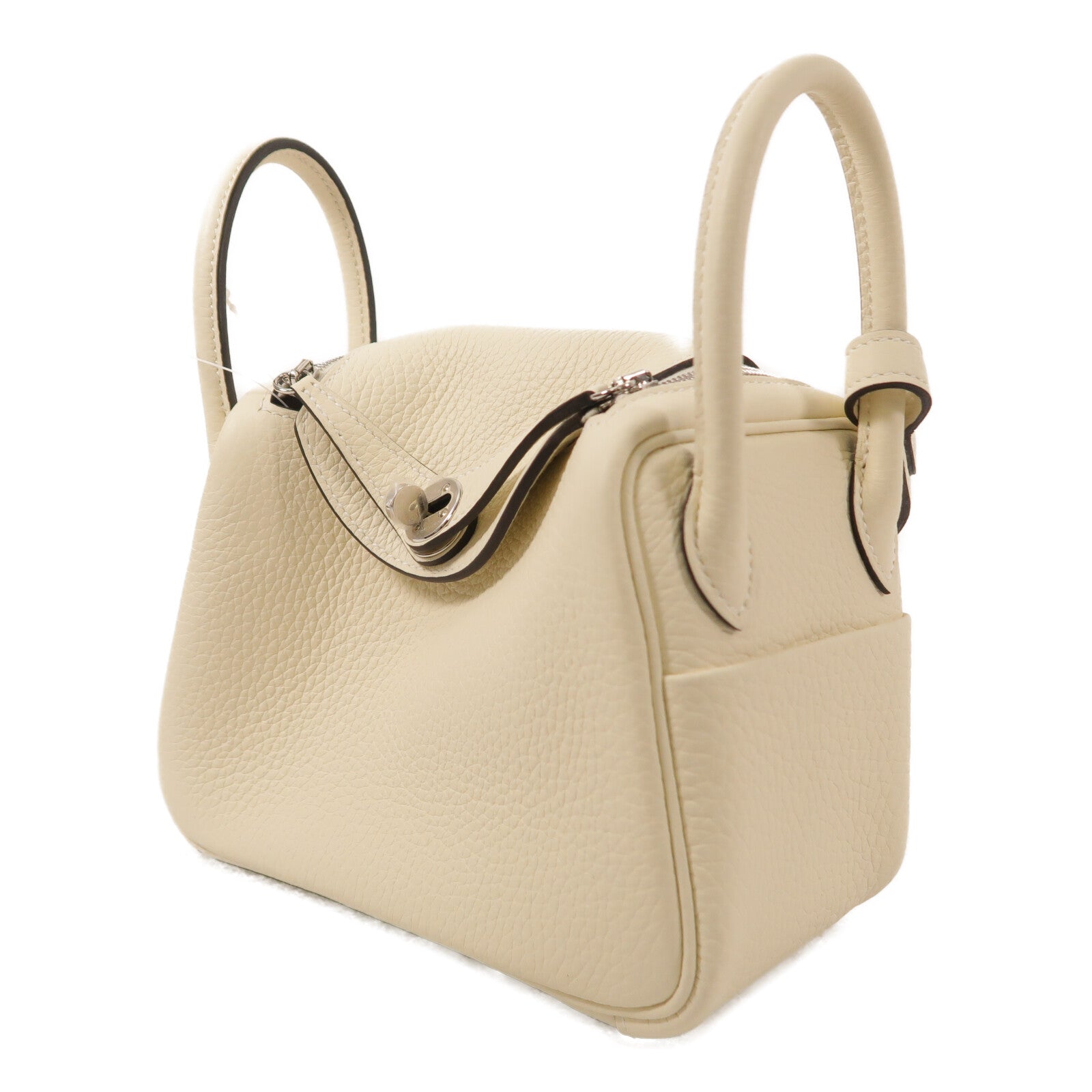 HERMES Clemence皮革Mini Lindy手挽肩背兩用袋