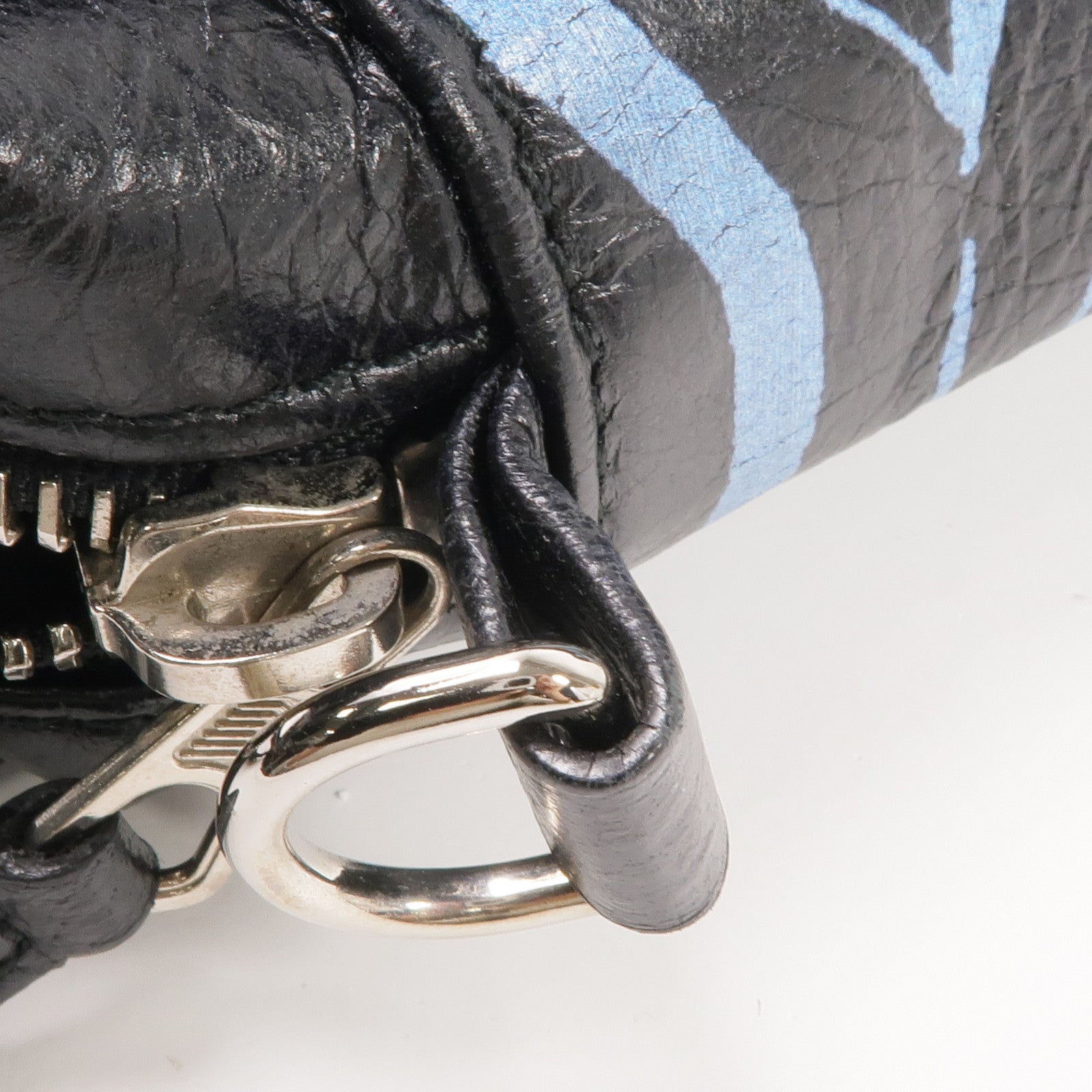 BALENCIAGA 牛皮皮革2 Way Shoulder銀扣手挽肩背兩用袋