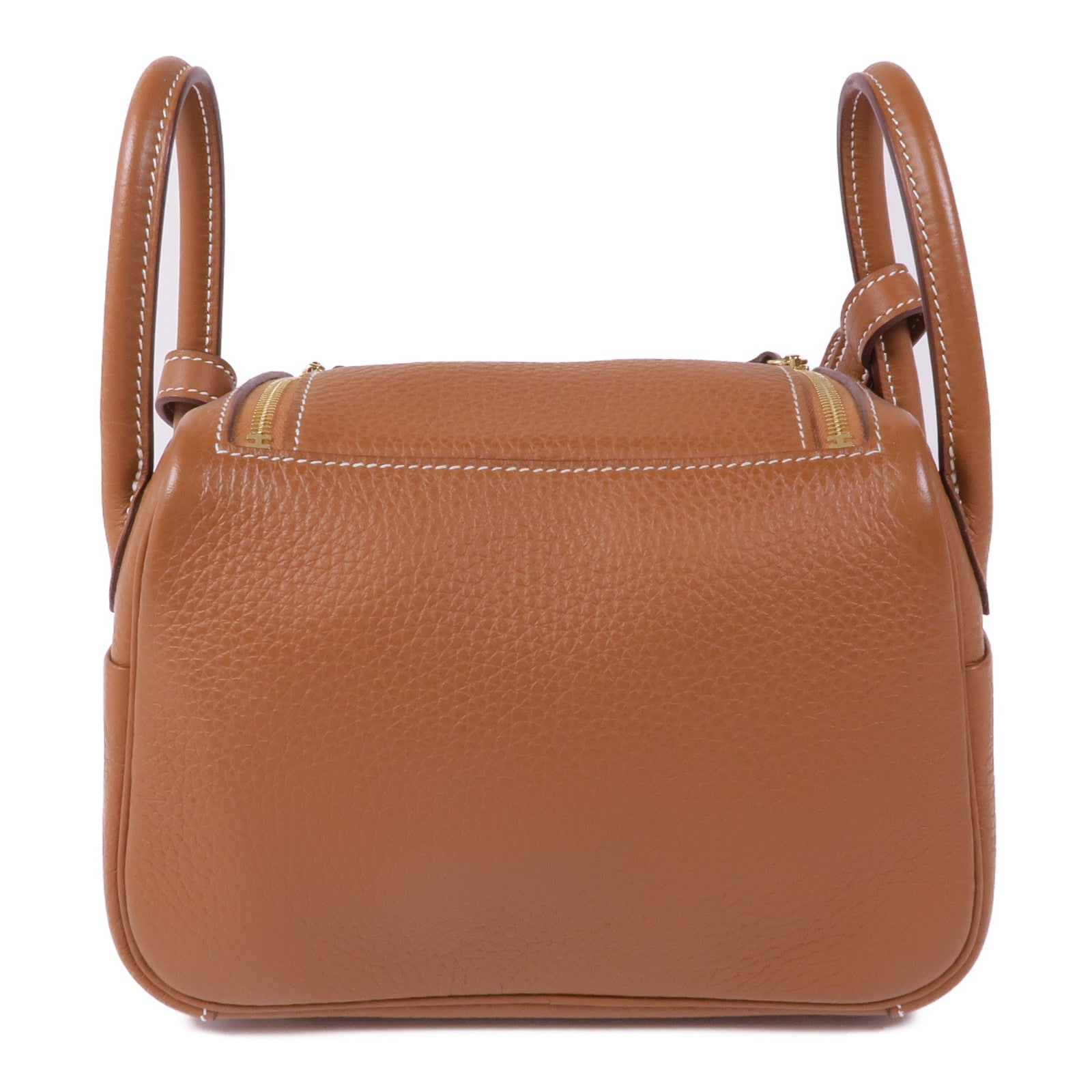 HERMES Clemence皮革Mini Lindy金扣手挽肩背兩用袋