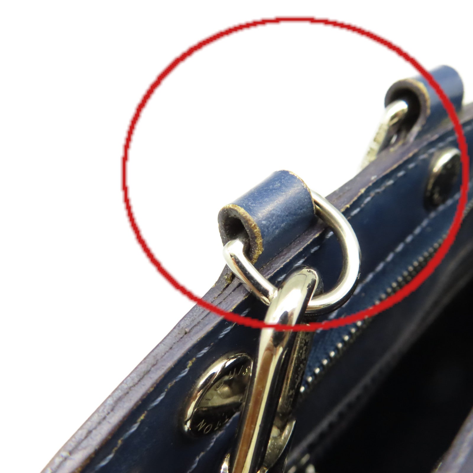 LOUIS VUITTON 【清倉大減價】Epi Brea MM 2Way Shoulder Bfa銀扣手挽肩背兩用袋寶藍色