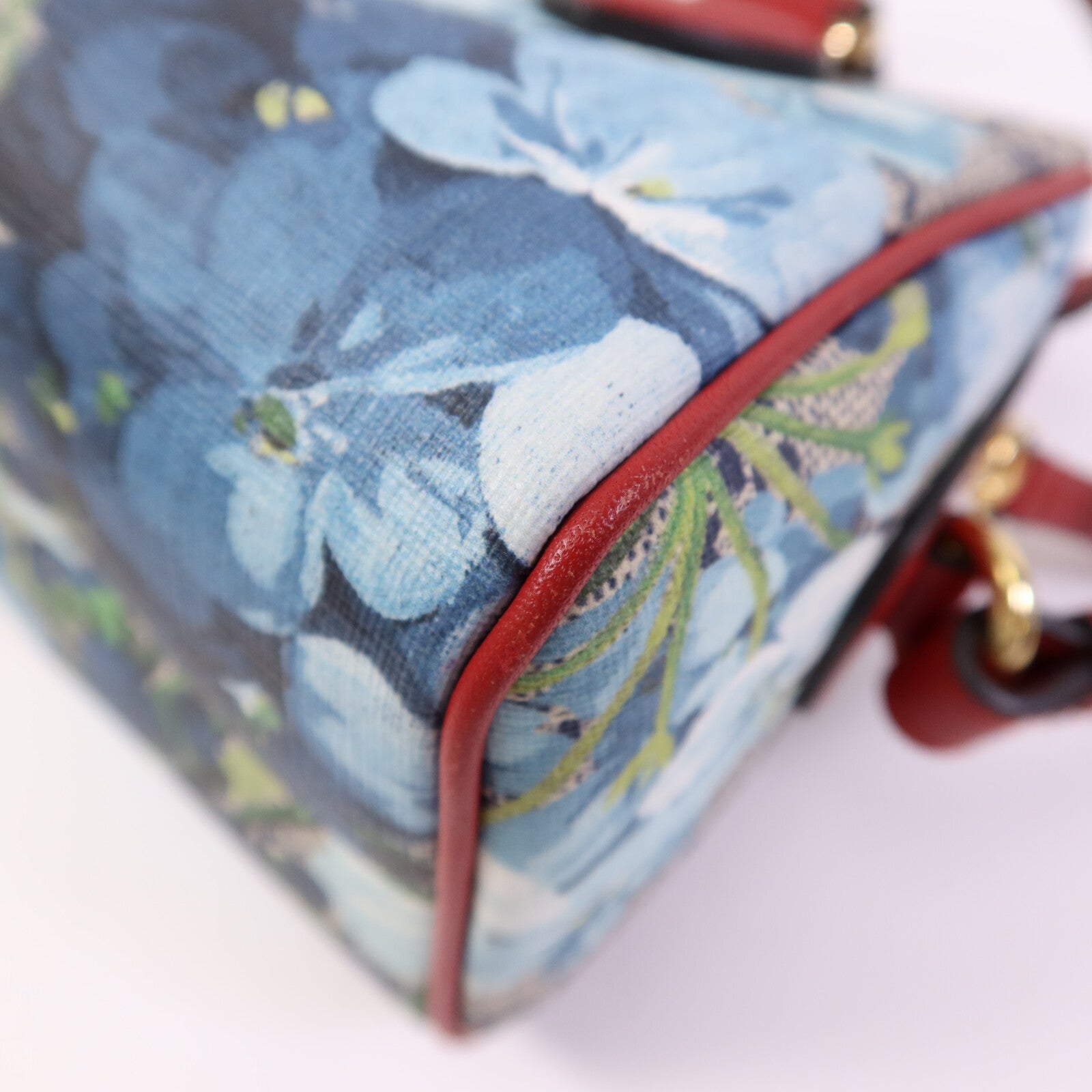 GUCCI 【激減優惠】塗層帆布Mini Boston Bag金扣手挽肩背兩用袋