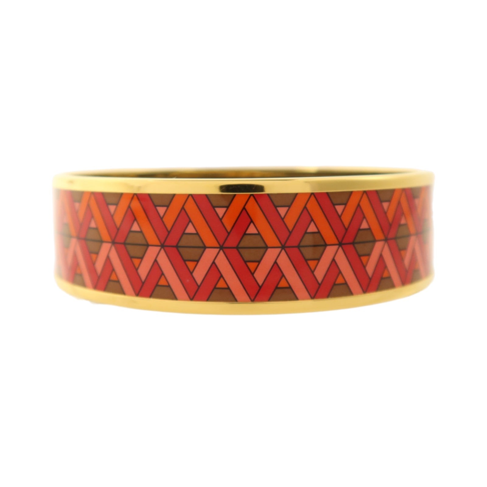 HERMES 金屬/琺瑯Cartes a Jouer Bangle手鐲