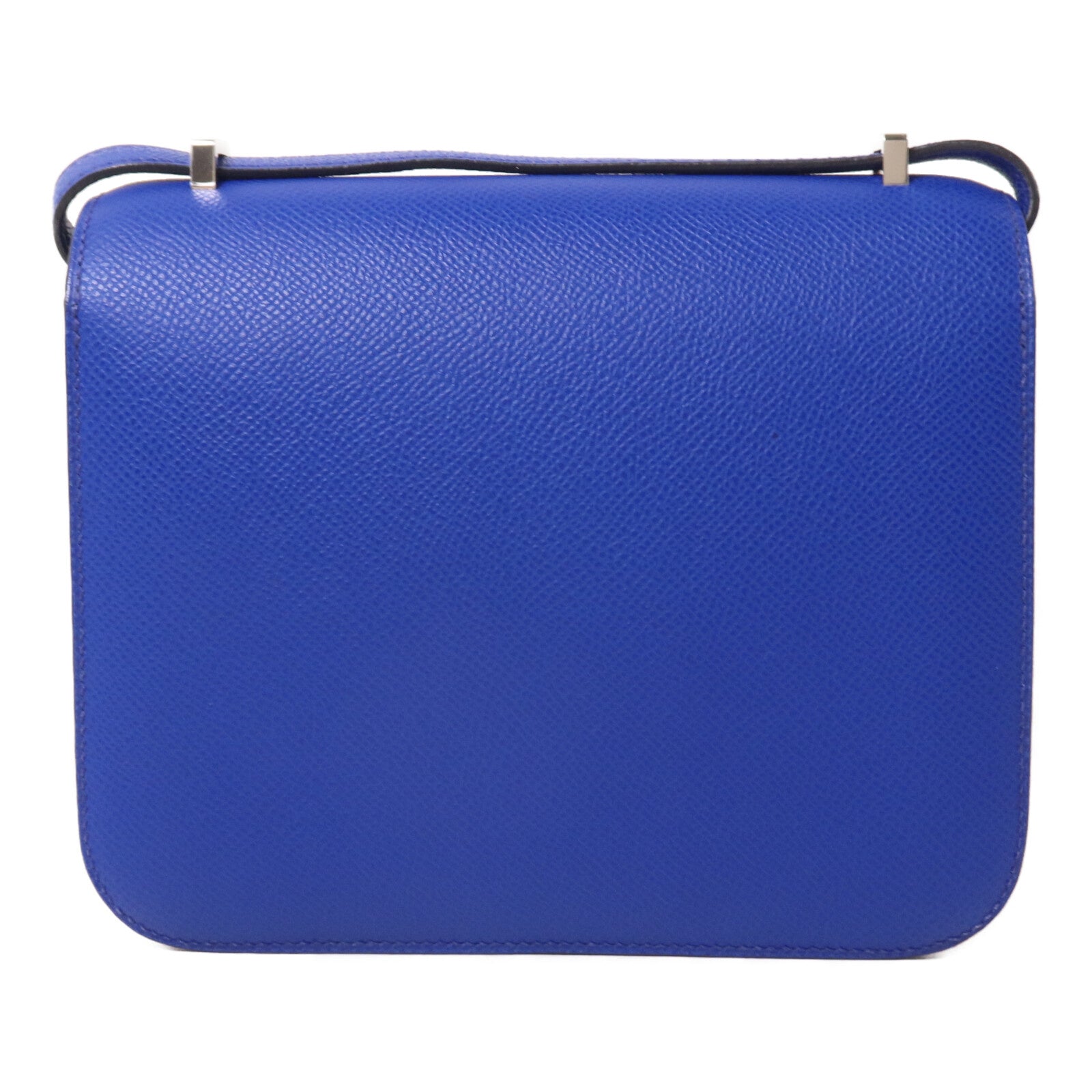 HERMES Epsom皮革Constance Mini肩背袋Bleu Royal