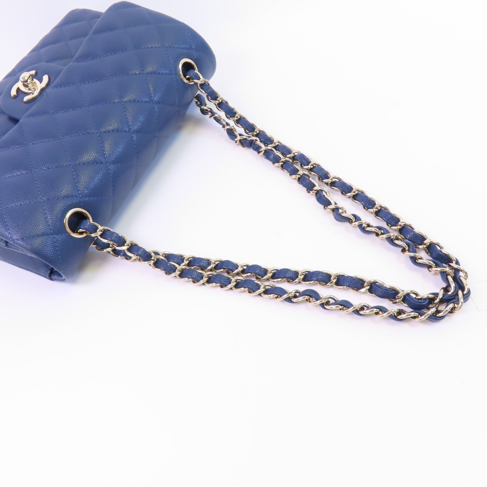 CHANEL 牛皮皮革Classic 23金扣鏈帶肩背袋