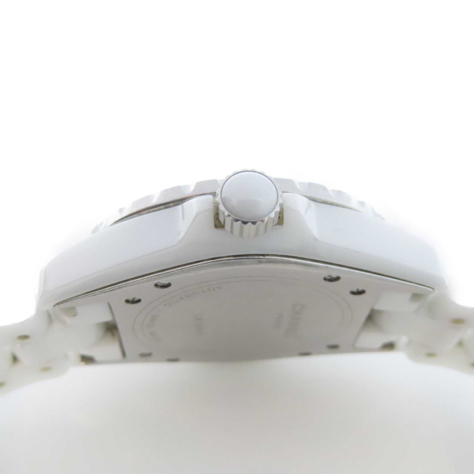CHANEL J12 38ミリ　白　純正ベゼル シャネルJ12 ダイヤモンド 38mm 白 メンズ CHANEL時計 中古 美品